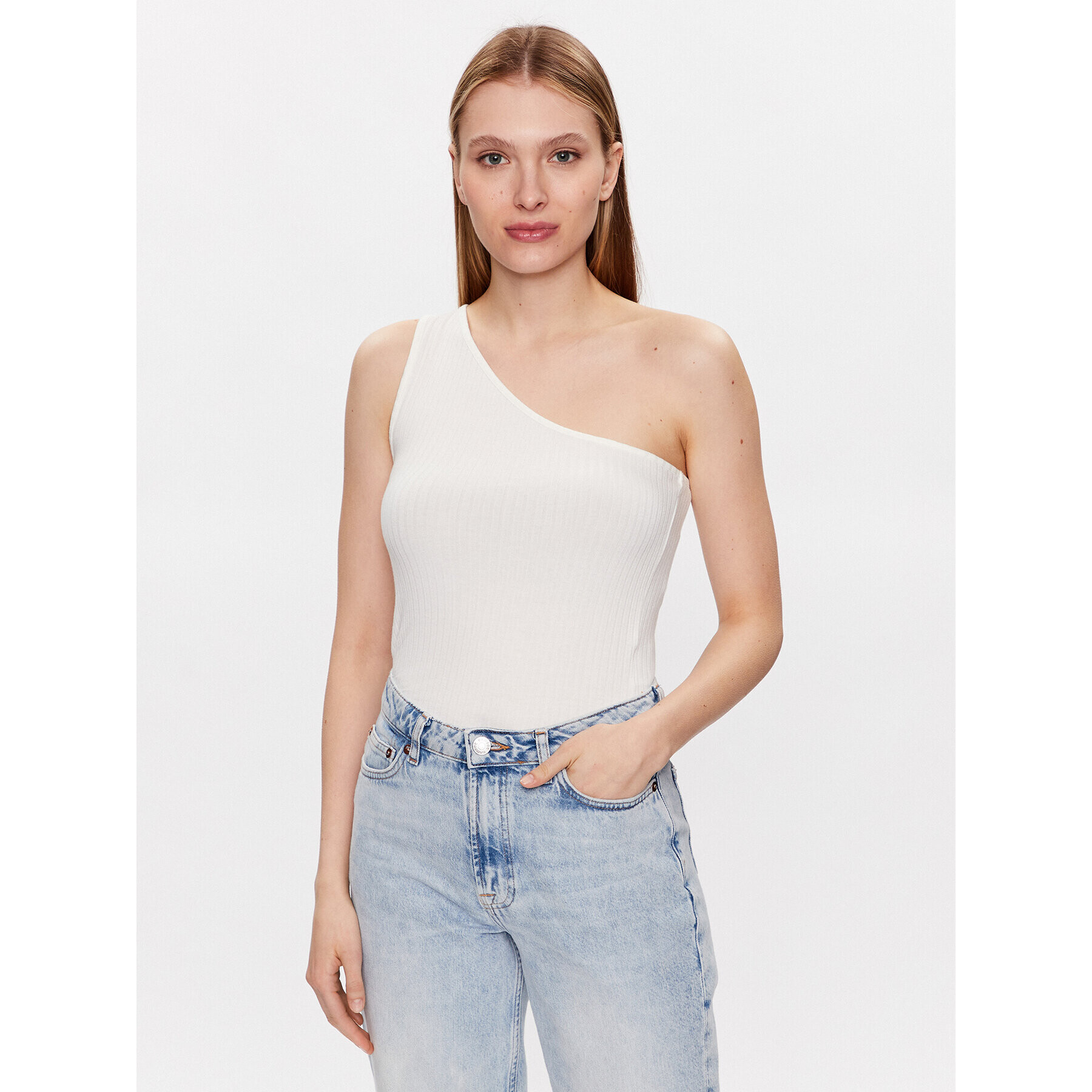 JDY топ 15295782 Бял Slim Fit - Pepit.bg