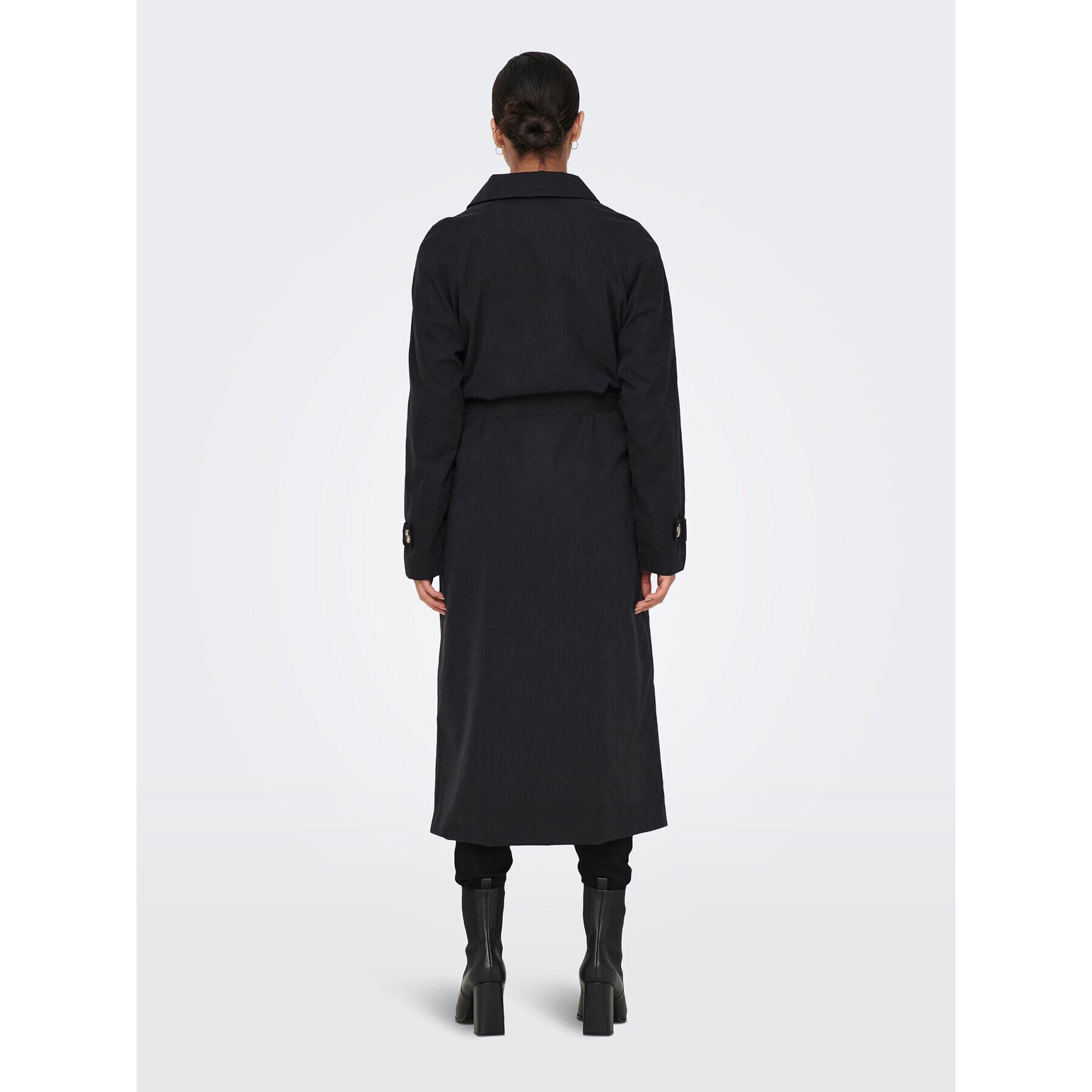 JDY Тренч Panther 15281785 Черен Regular Fit - Pepit.bg