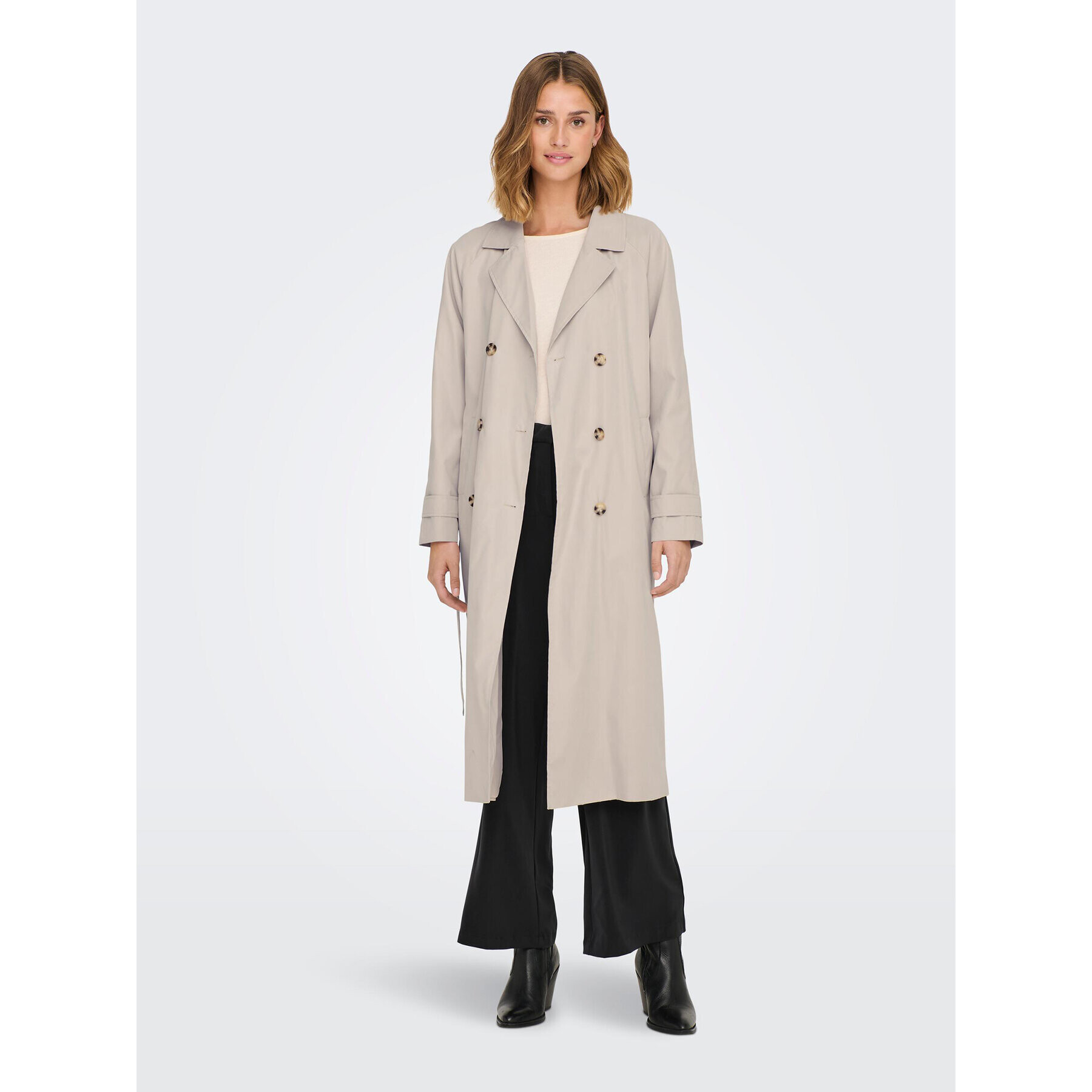 JDY Тренч Panther 15281785 Сив Regular Fit - Pepit.bg