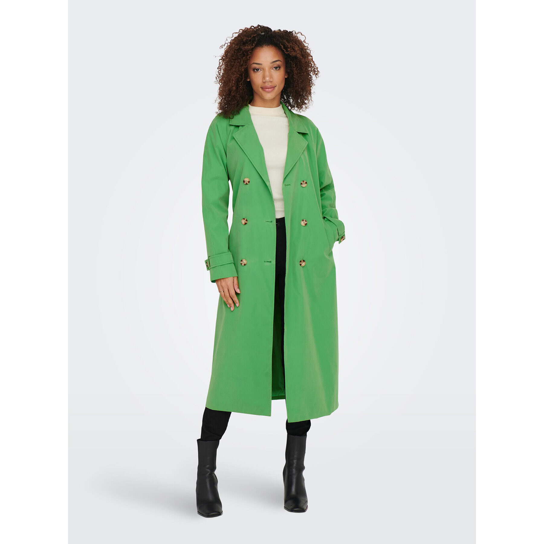JDY Тренч Panther 15281785 Зелен Regular Fit - Pepit.bg
