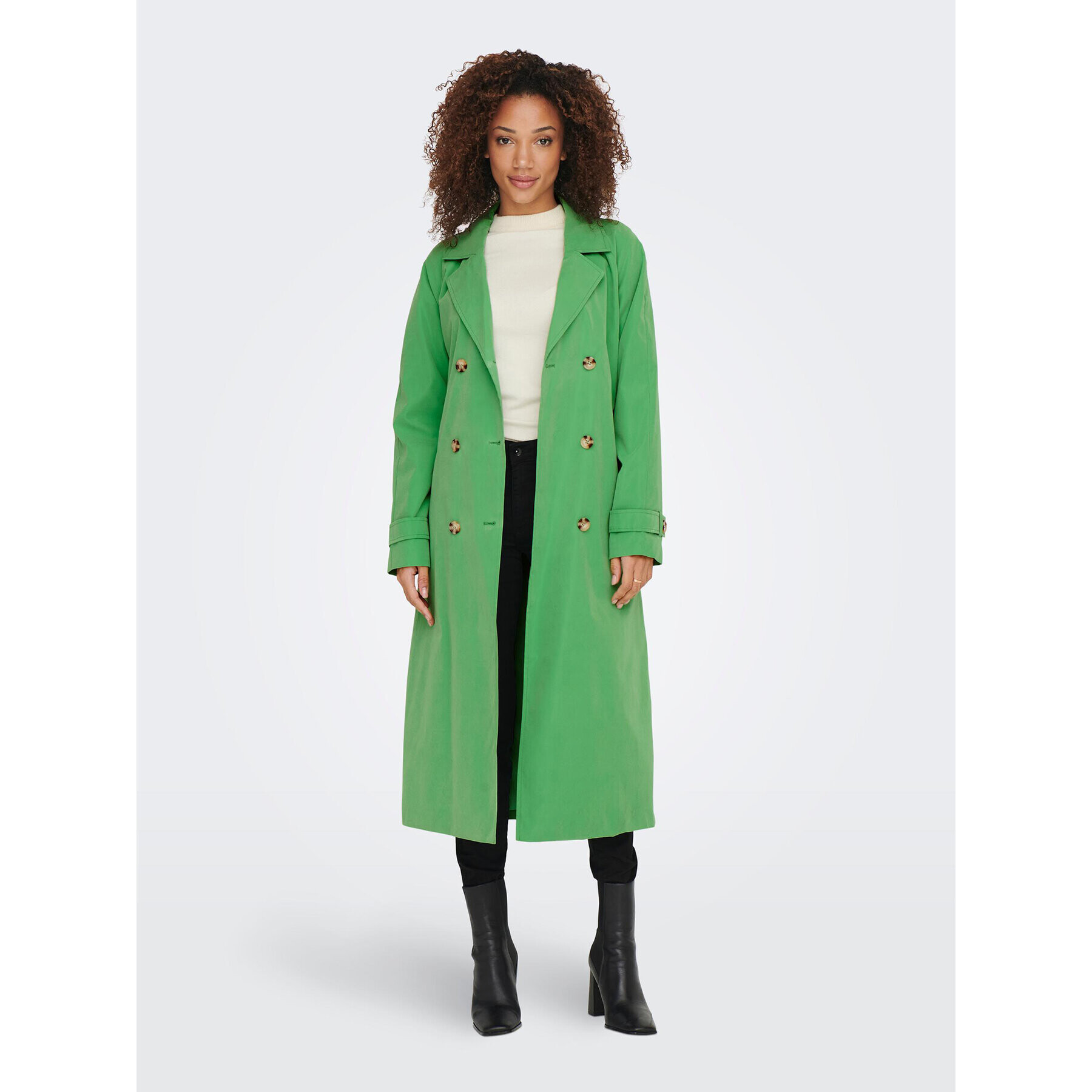 JDY Тренч Panther 15281785 Зелен Regular Fit - Pepit.bg