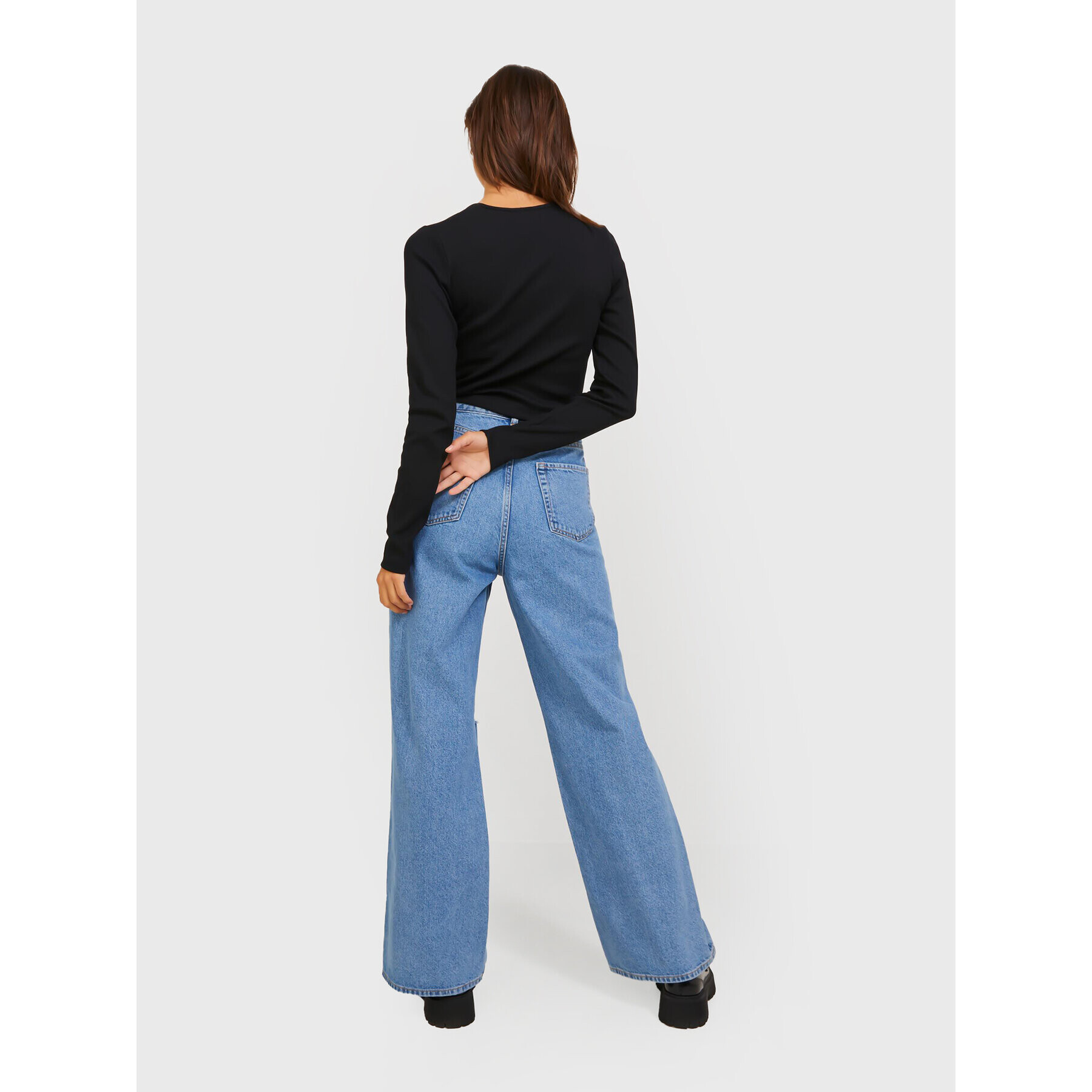 JJXX Блуза 12232558 Черен Stretch Fit - Pepit.bg