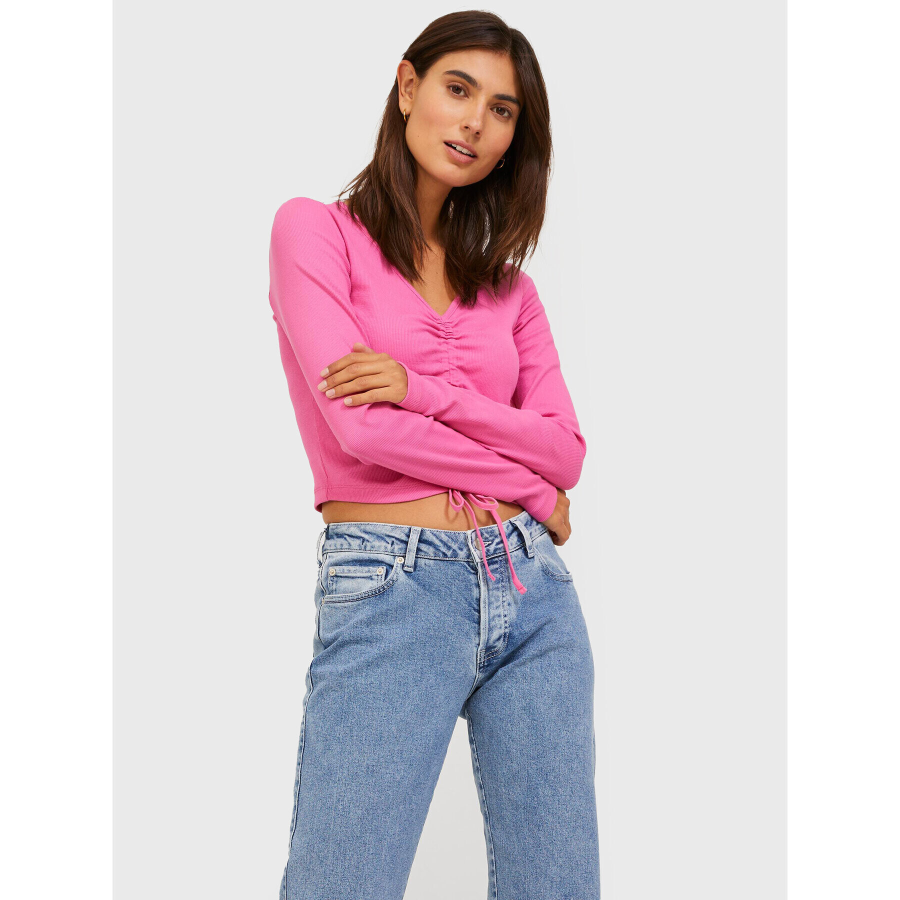 JJXX Блуза 12232558 Розов Stretch Fit - Pepit.bg