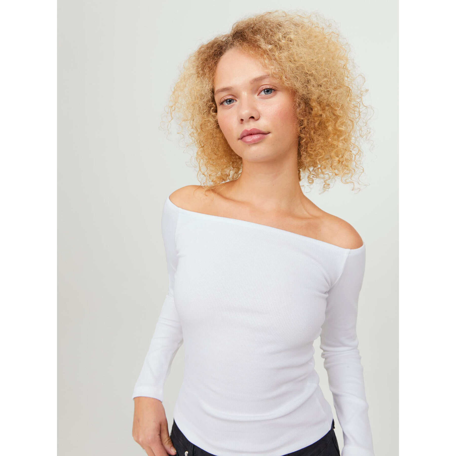 JJXX Блуза Feo 12234919 Бял Stretch Fit - Pepit.bg