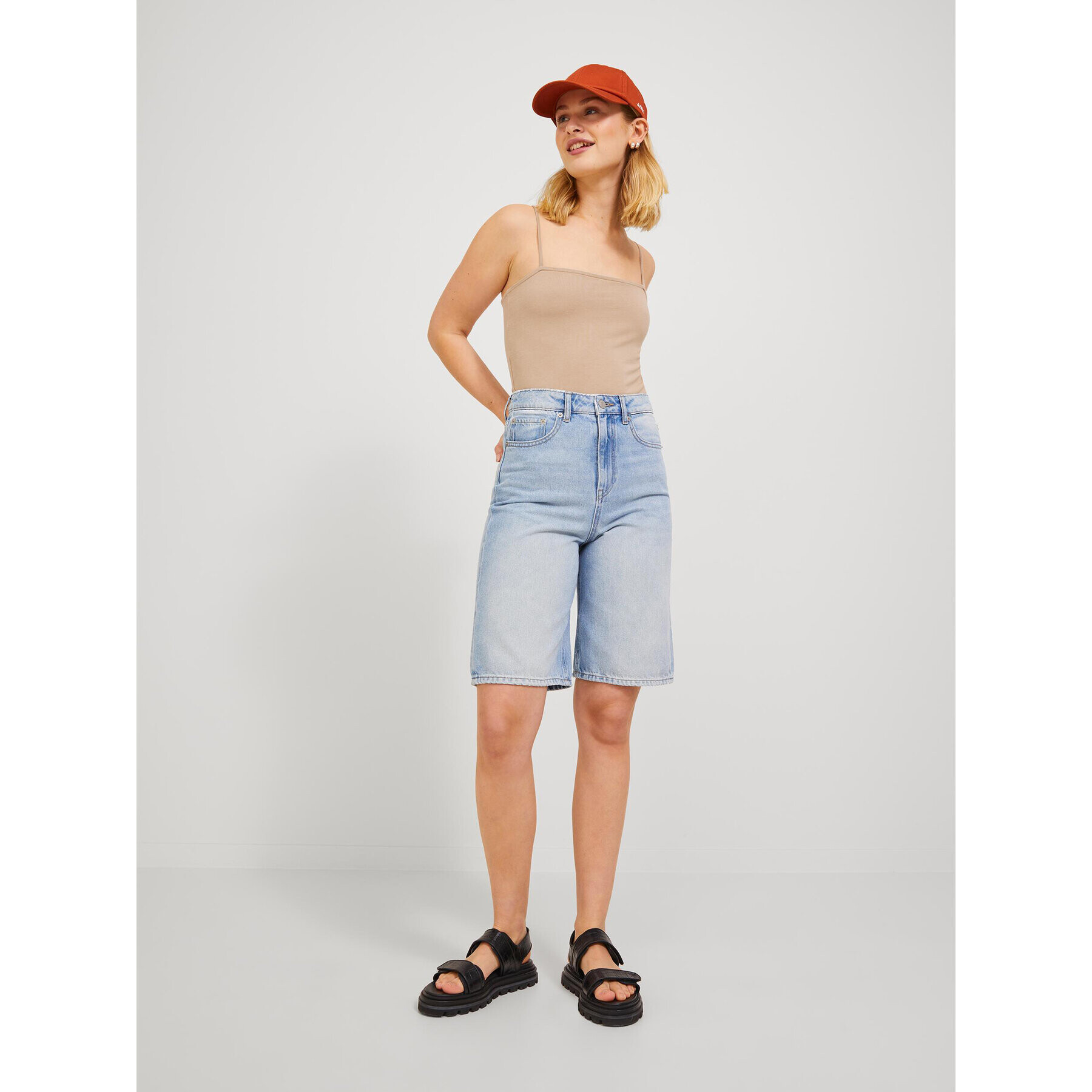 JJXX Боди Ivy 12225568 Кафяв Slim Fit - Pepit.bg