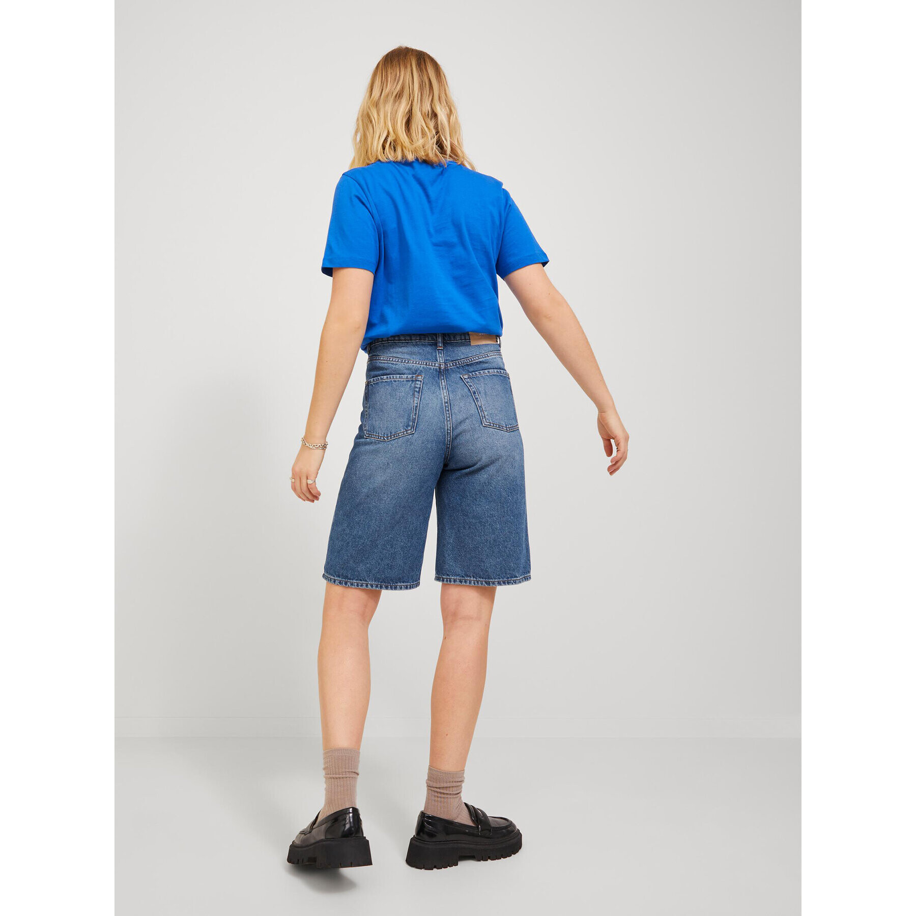JJXX Дънкови шорти 12224791 Син Straight Fit - Pepit.bg