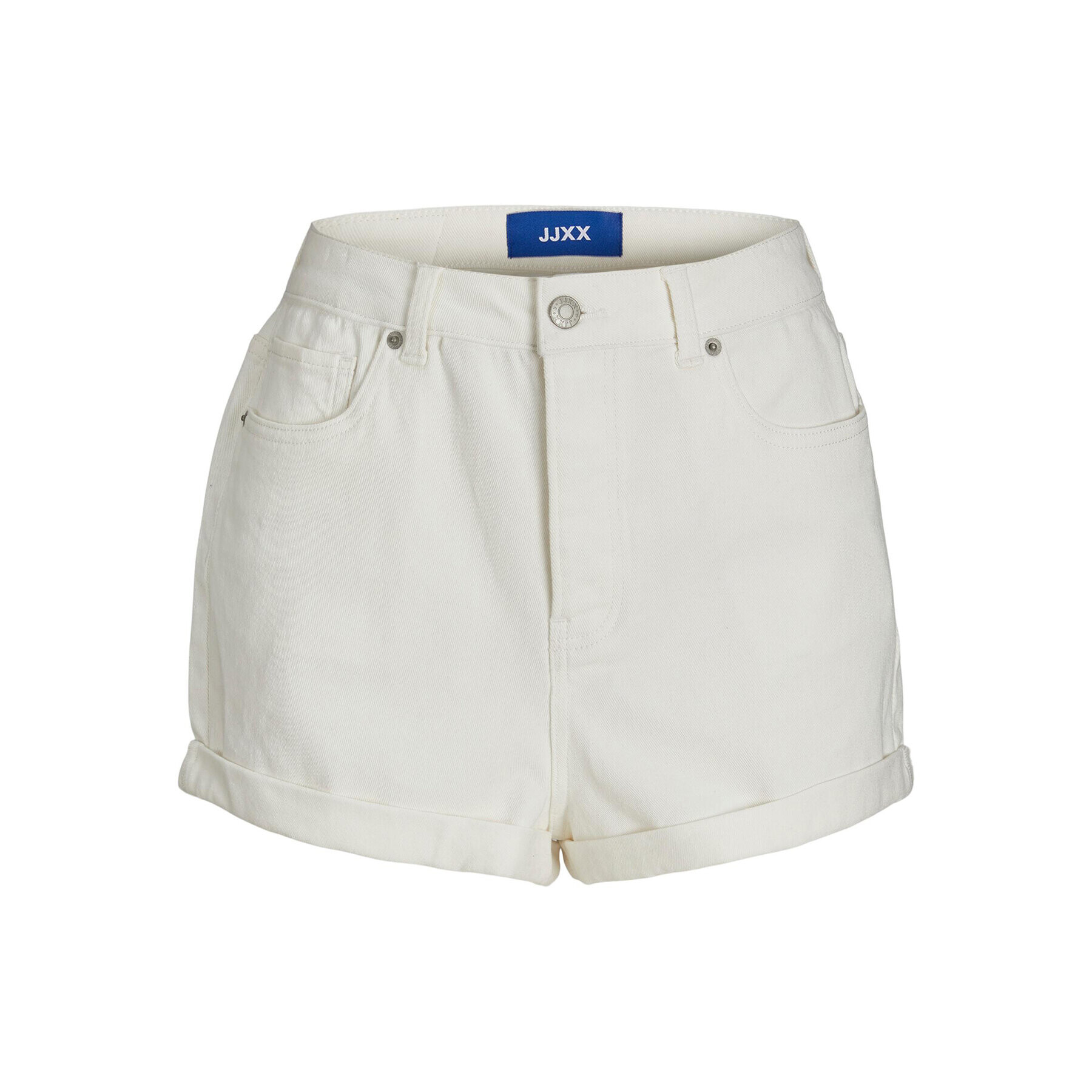 JJXX Дънкови шорти 12225062 Бял Straight Fit - Pepit.bg