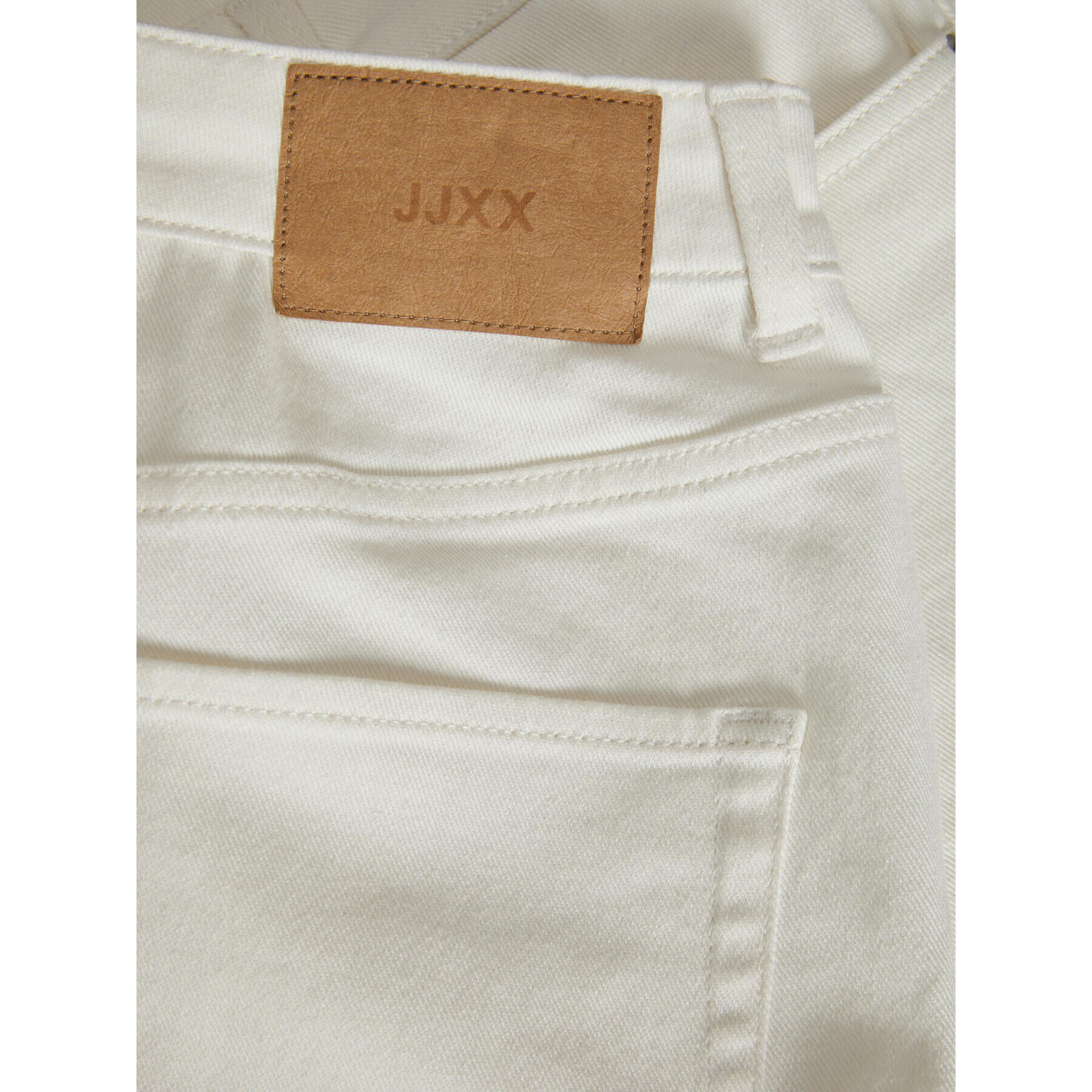 JJXX Дънкови шорти 12225062 Бял Straight Fit - Pepit.bg