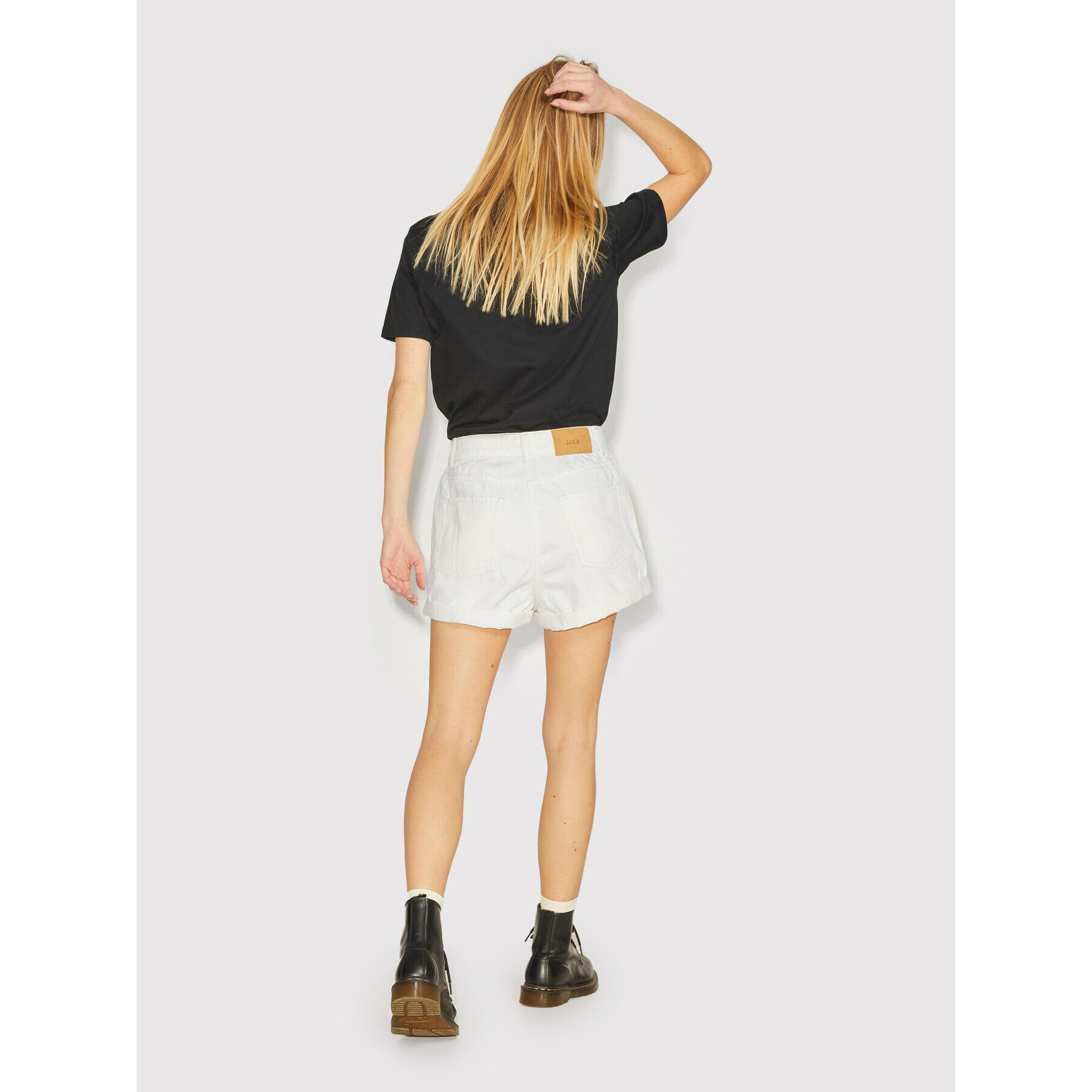 JJXX Дънкови шорти Hazel 12208921 Бял Regular Fit - Pepit.bg