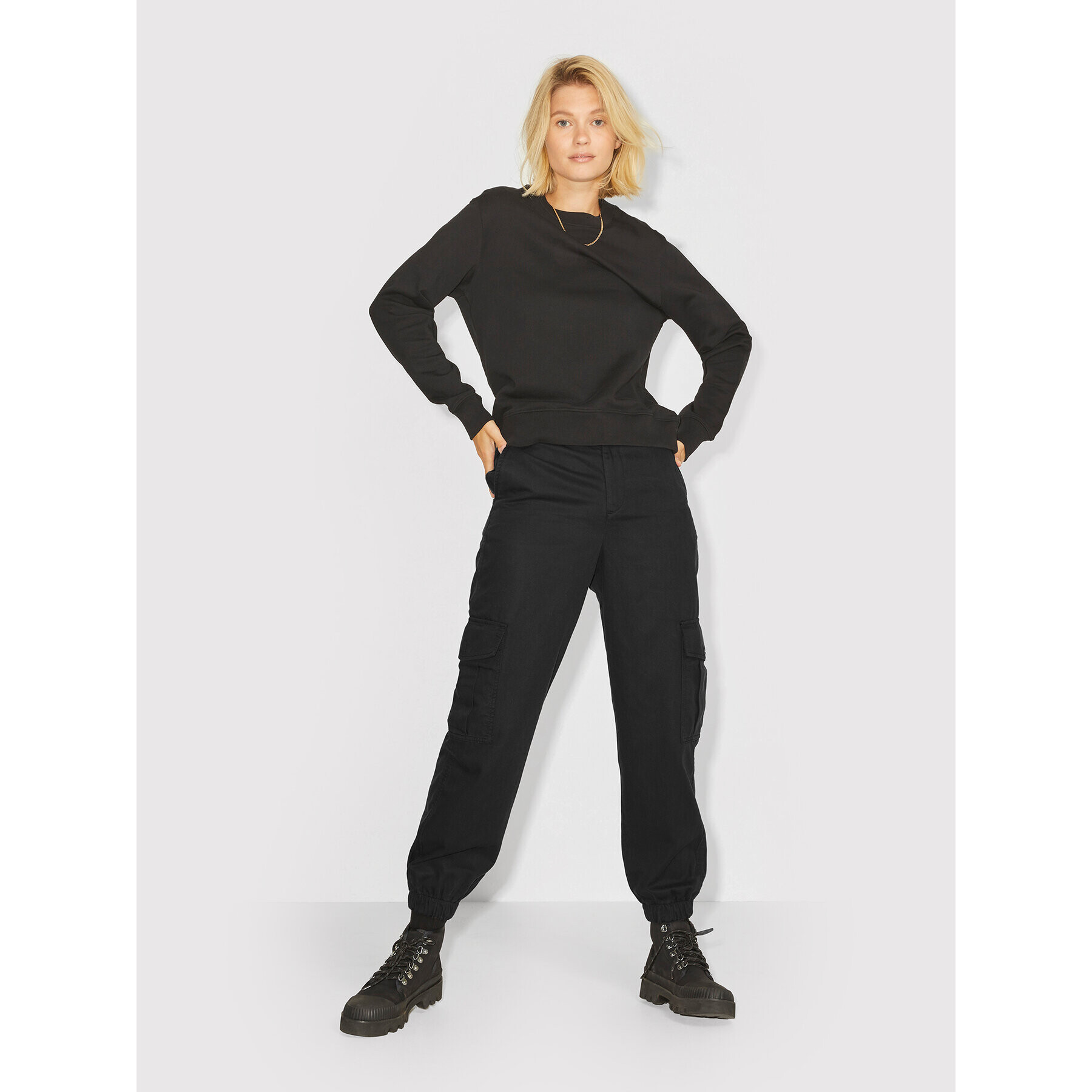 JJXX Джогъри Holly 12200733 Черен Relaxed Fit - Pepit.bg