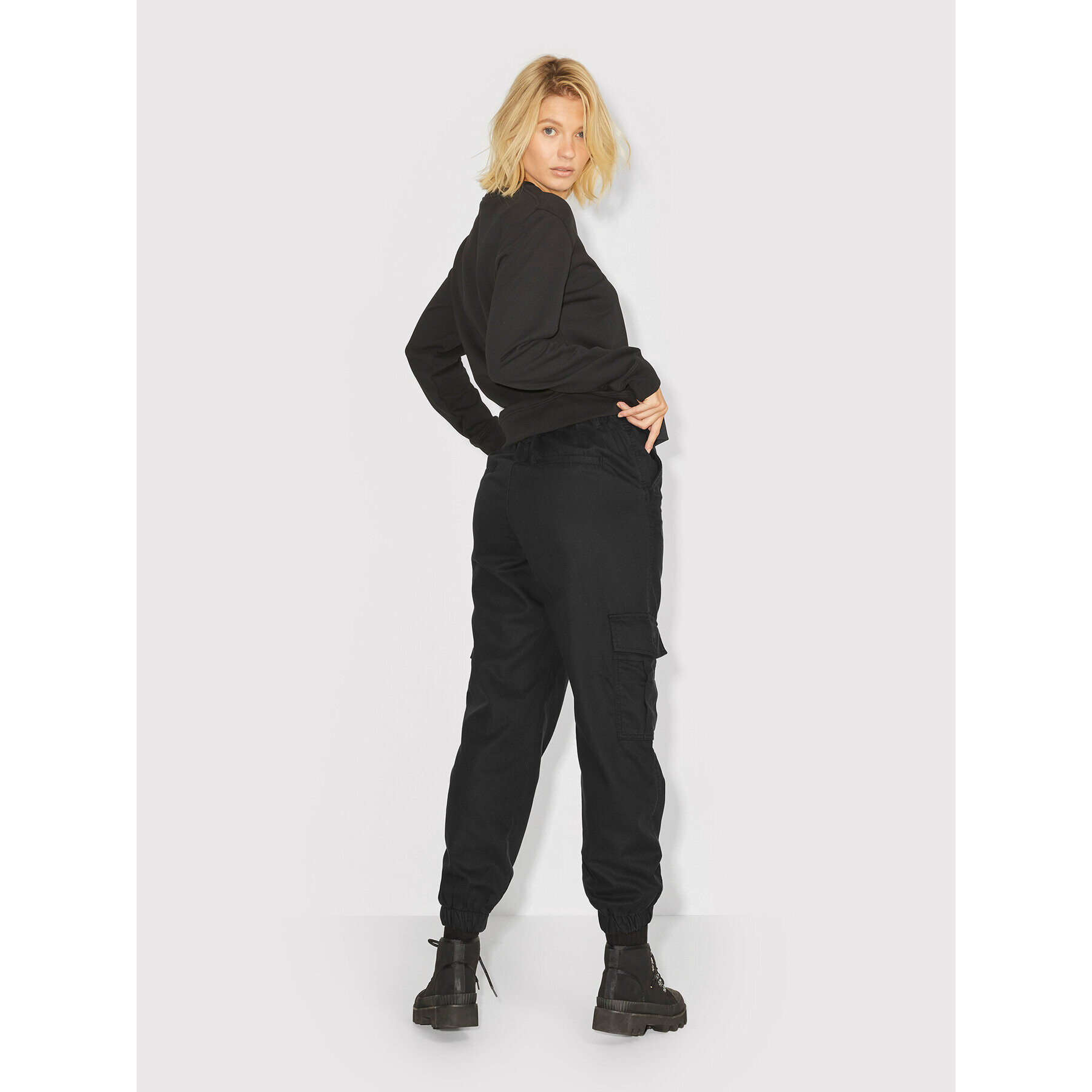 JJXX Джогъри Holly 12200733 Черен Relaxed Fit - Pepit.bg
