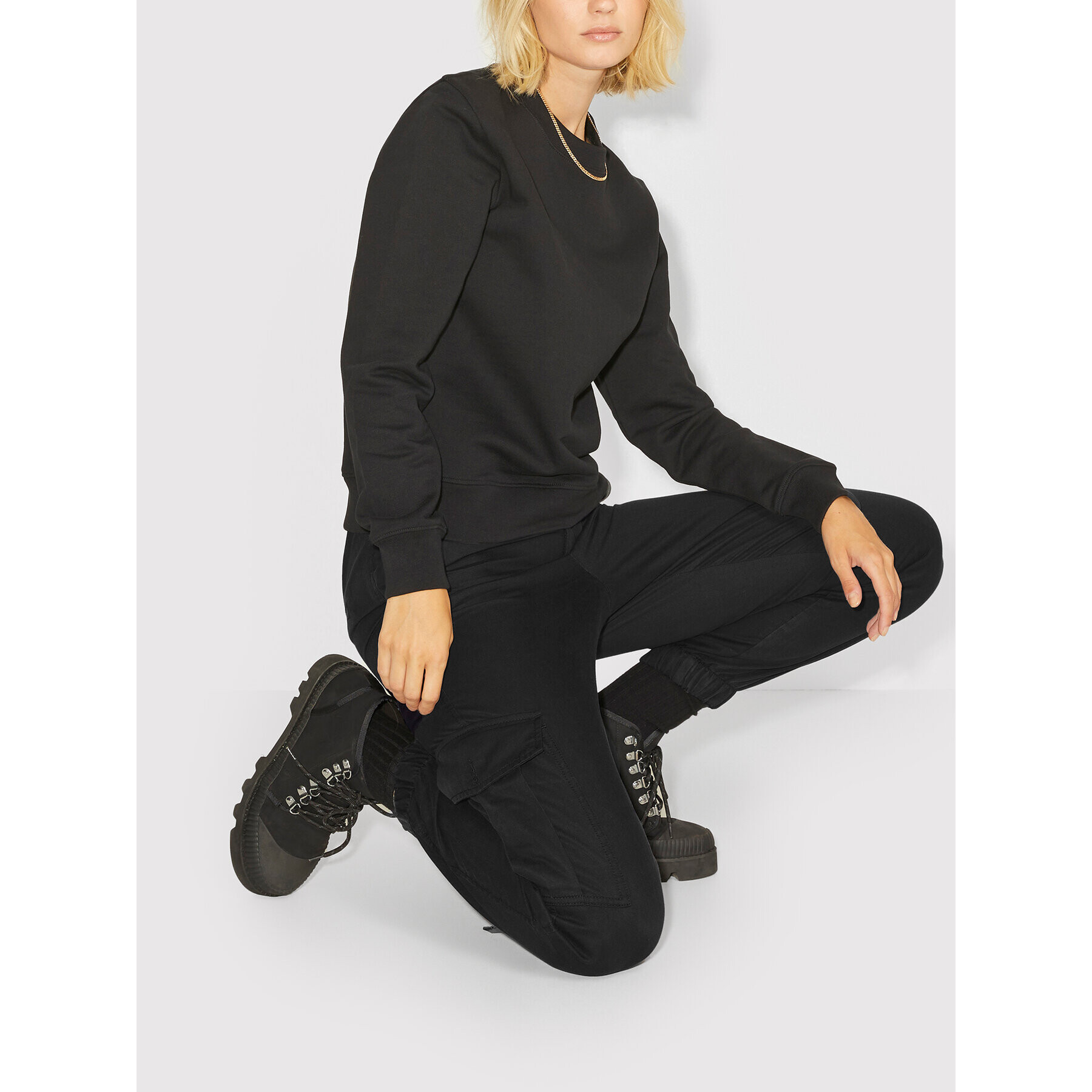 JJXX Джогъри Holly 12200733 Черен Relaxed Fit - Pepit.bg