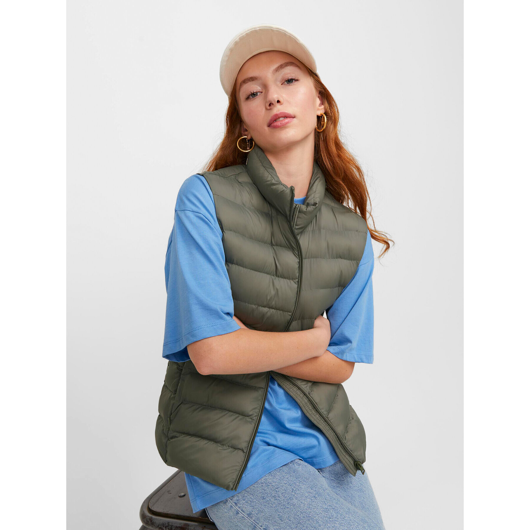 JJXX Елек Nora 12224641 Зелен Regular Fit - Pepit.bg
