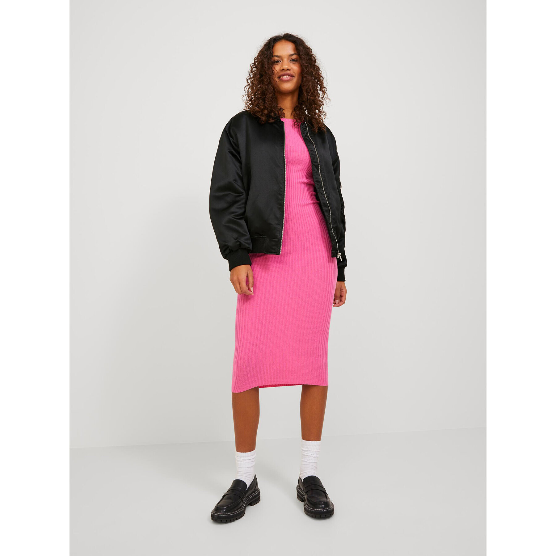 JJXX Яке бомбър 12224679 Черен Regular Fit - Pepit.bg
