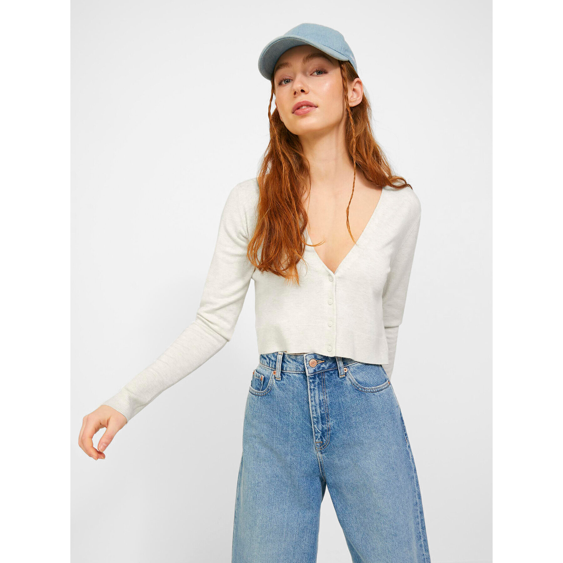 JJXX Кардиган Sabel 12224471 Бял Regular Fit - Pepit.bg