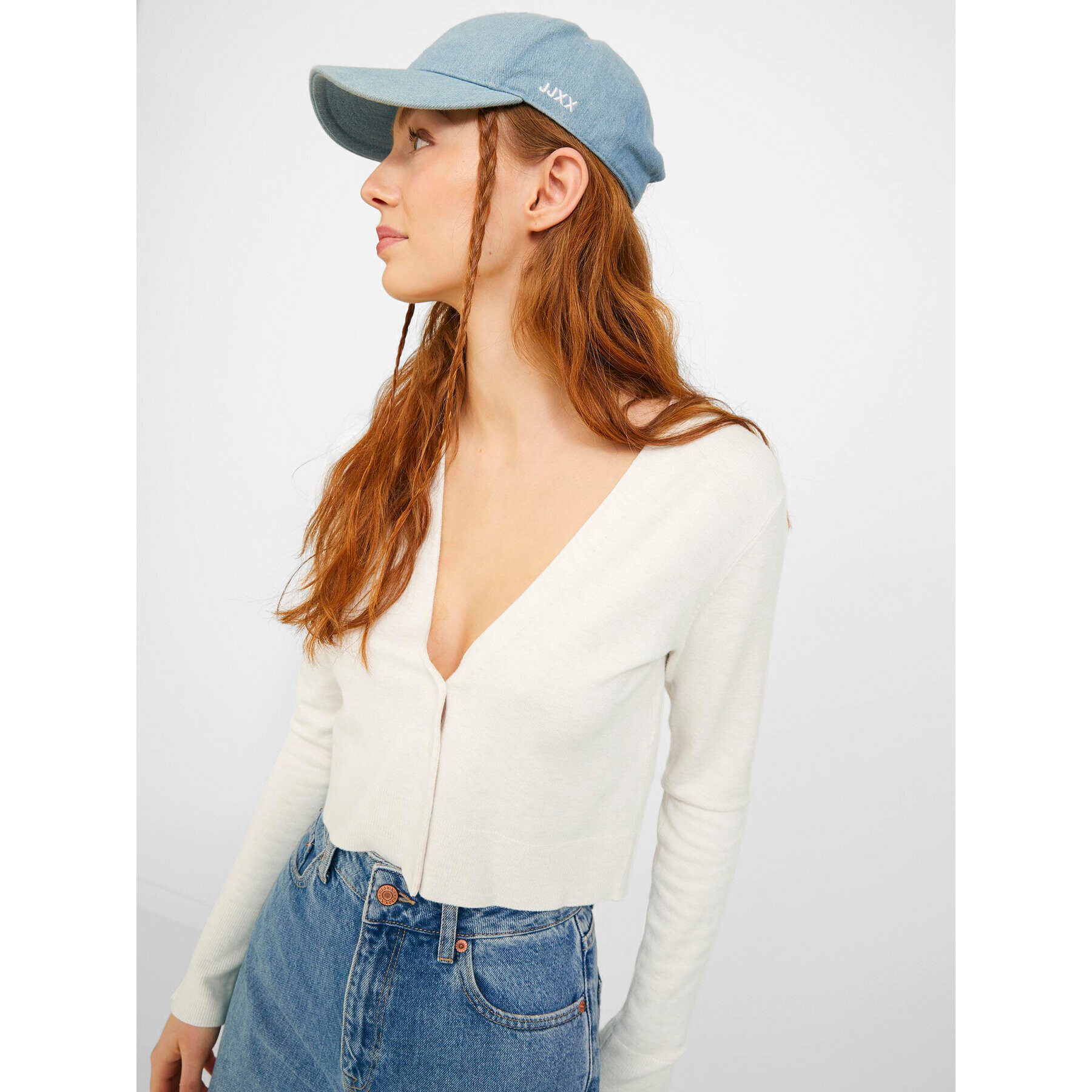 JJXX Кардиган Sabel 12224471 Бял Regular Fit - Pepit.bg