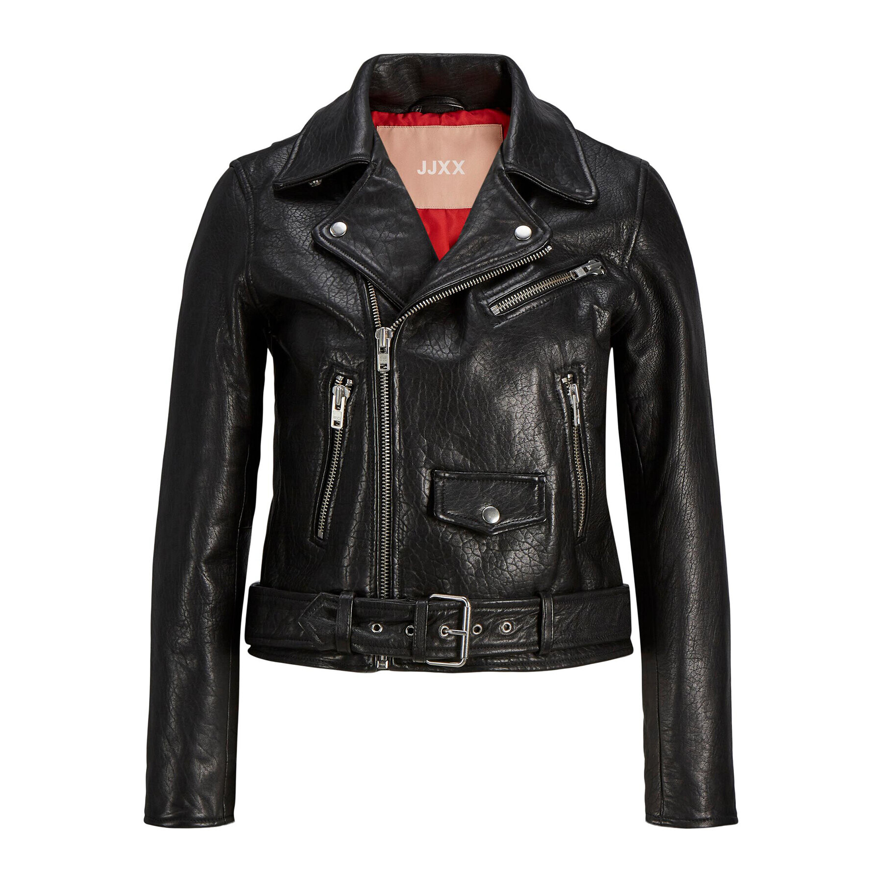 JJXX Кожено яке 12200286 Черен Regular Fit - Pepit.bg