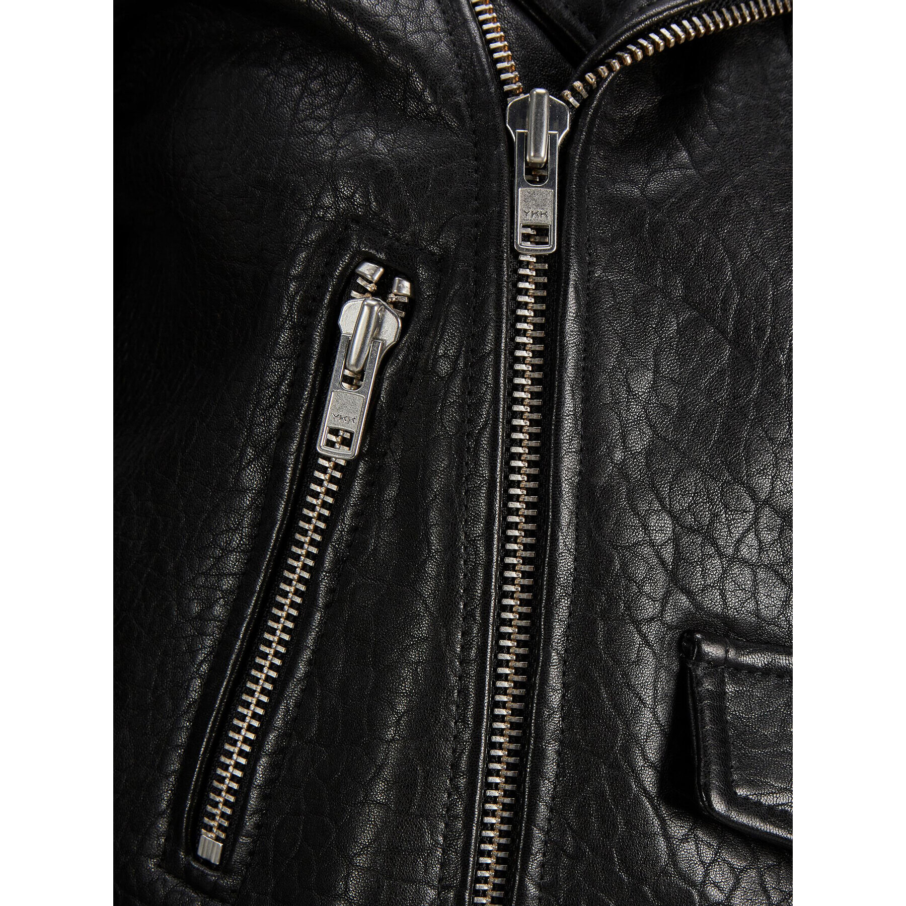 JJXX Кожено яке 12200286 Черен Regular Fit - Pepit.bg