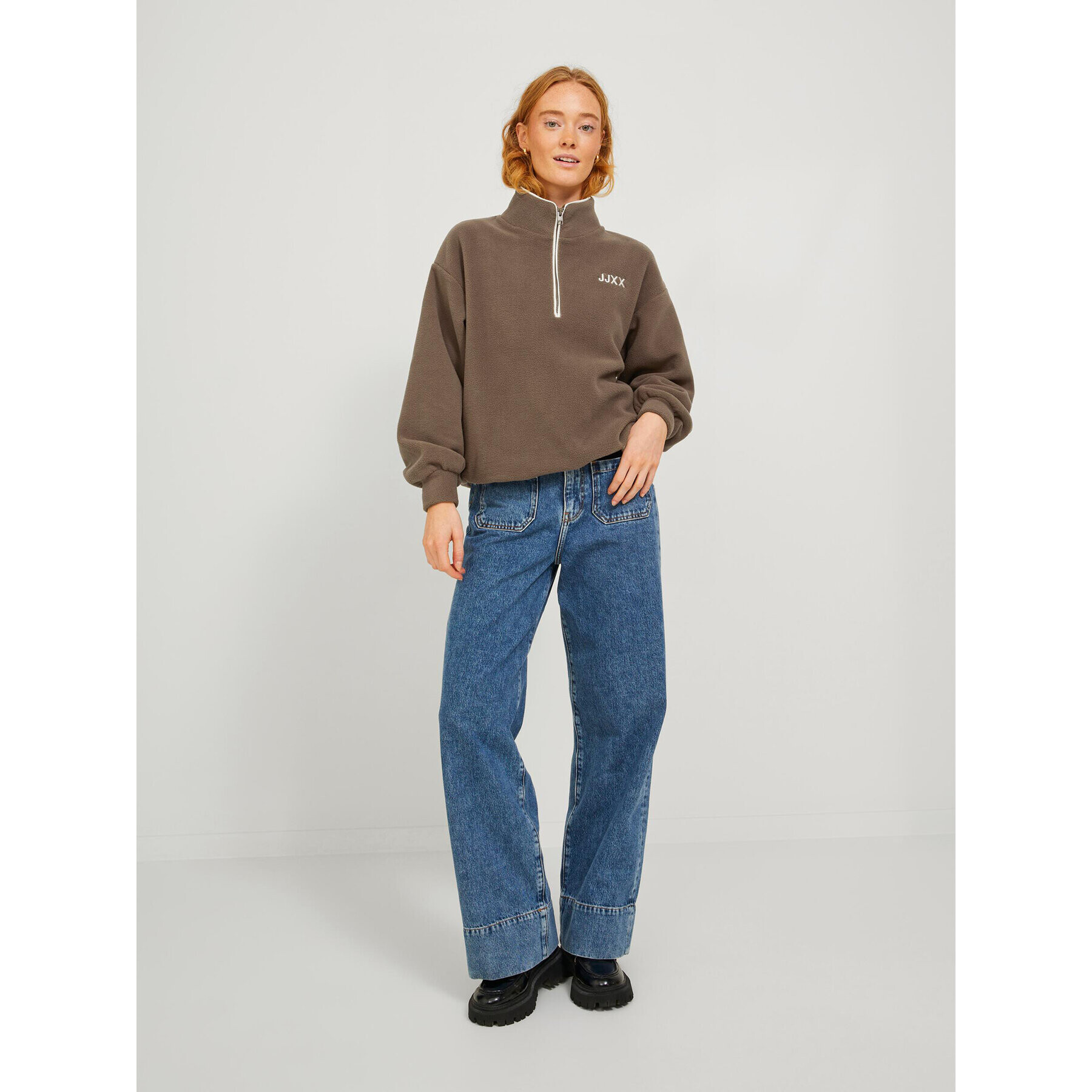JJXX Полар Celia 12221839 Сив Regular Fit - Pepit.bg