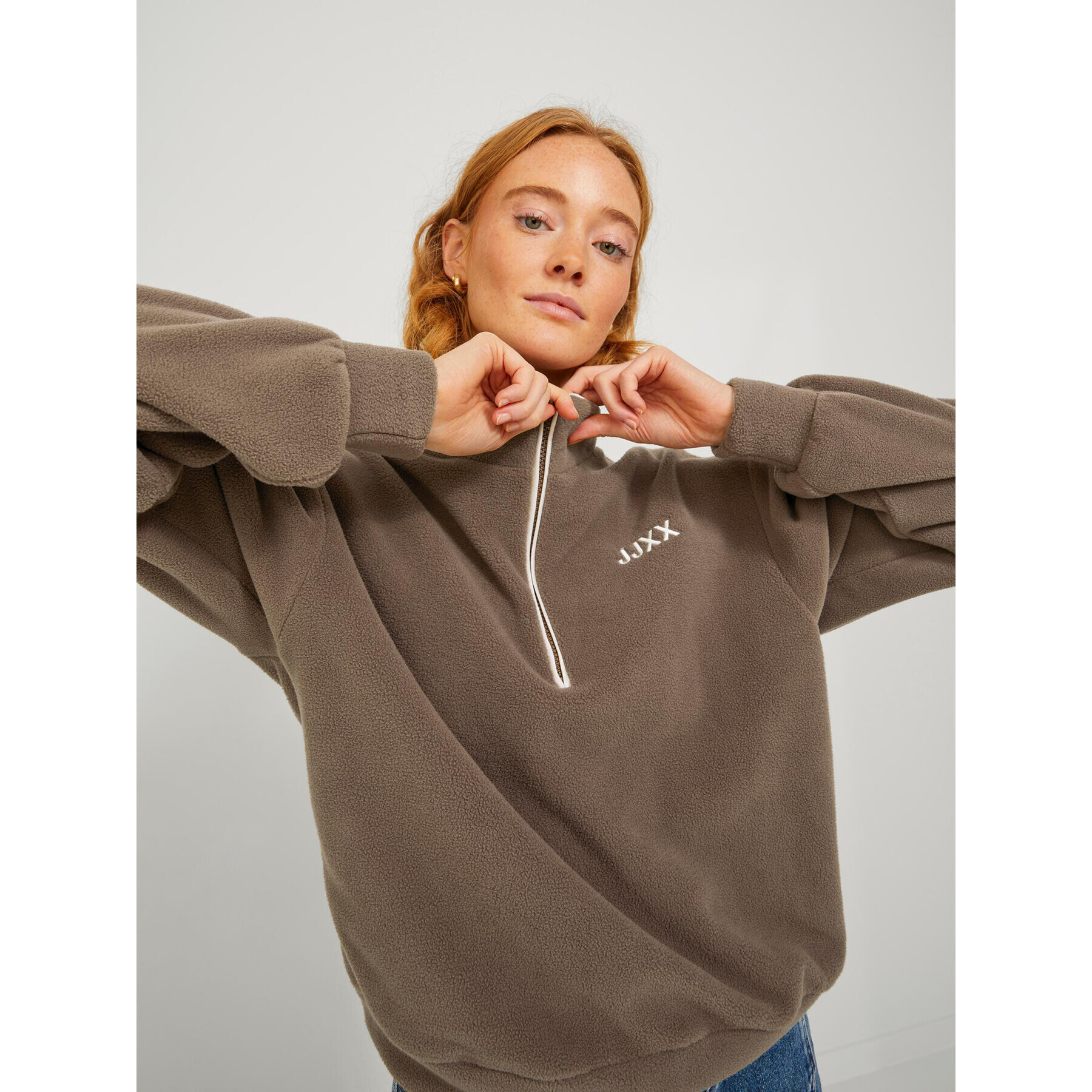 JJXX Полар Celia 12221839 Сив Regular Fit - Pepit.bg