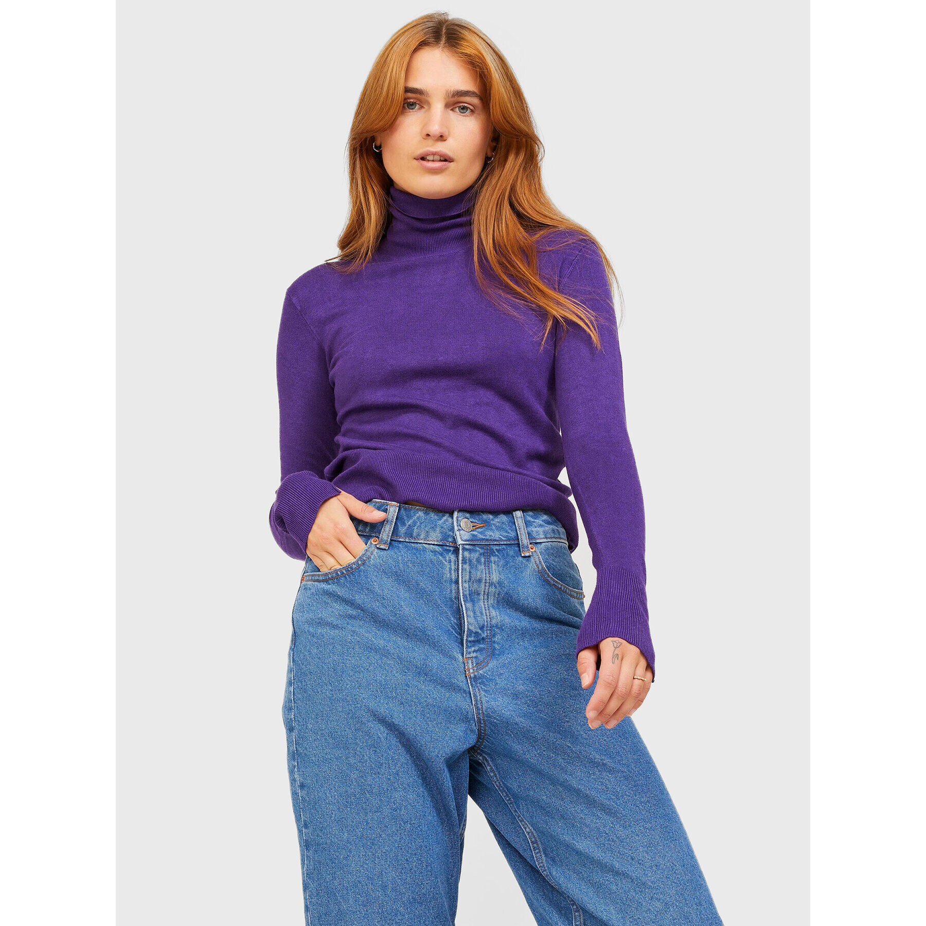 JJXX Поло Ava 12201875 Виолетов Regular Fit - Pepit.bg