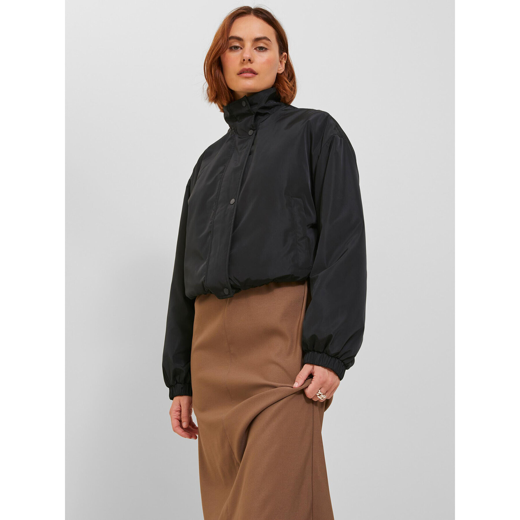 JJXX Преходно яке 12240797 Черен Regular Fit - Pepit.bg