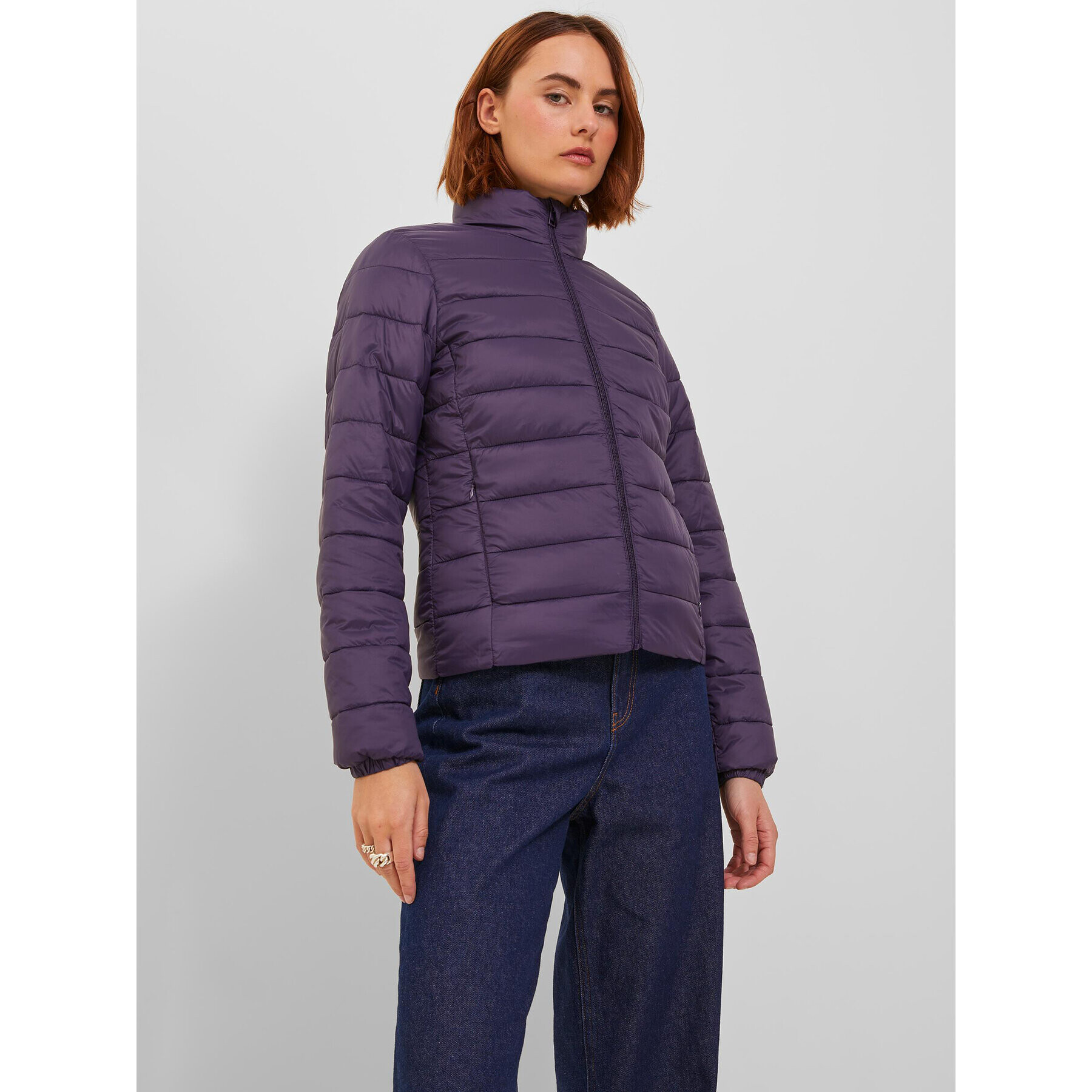 JJXX Пухено яке 12224638 Виолетов Regular Fit - Pepit.bg