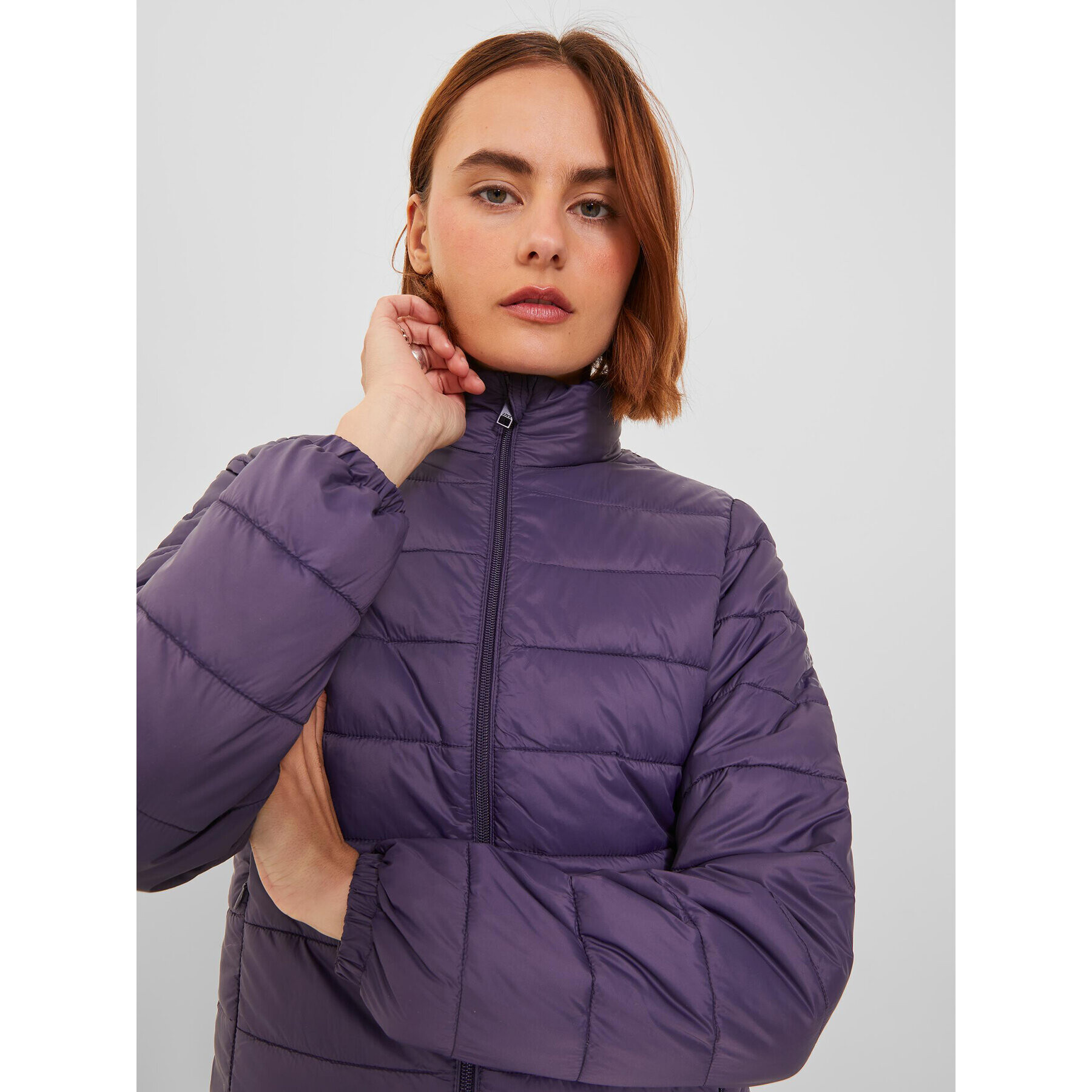 JJXX Пухено яке 12224638 Виолетов Regular Fit - Pepit.bg