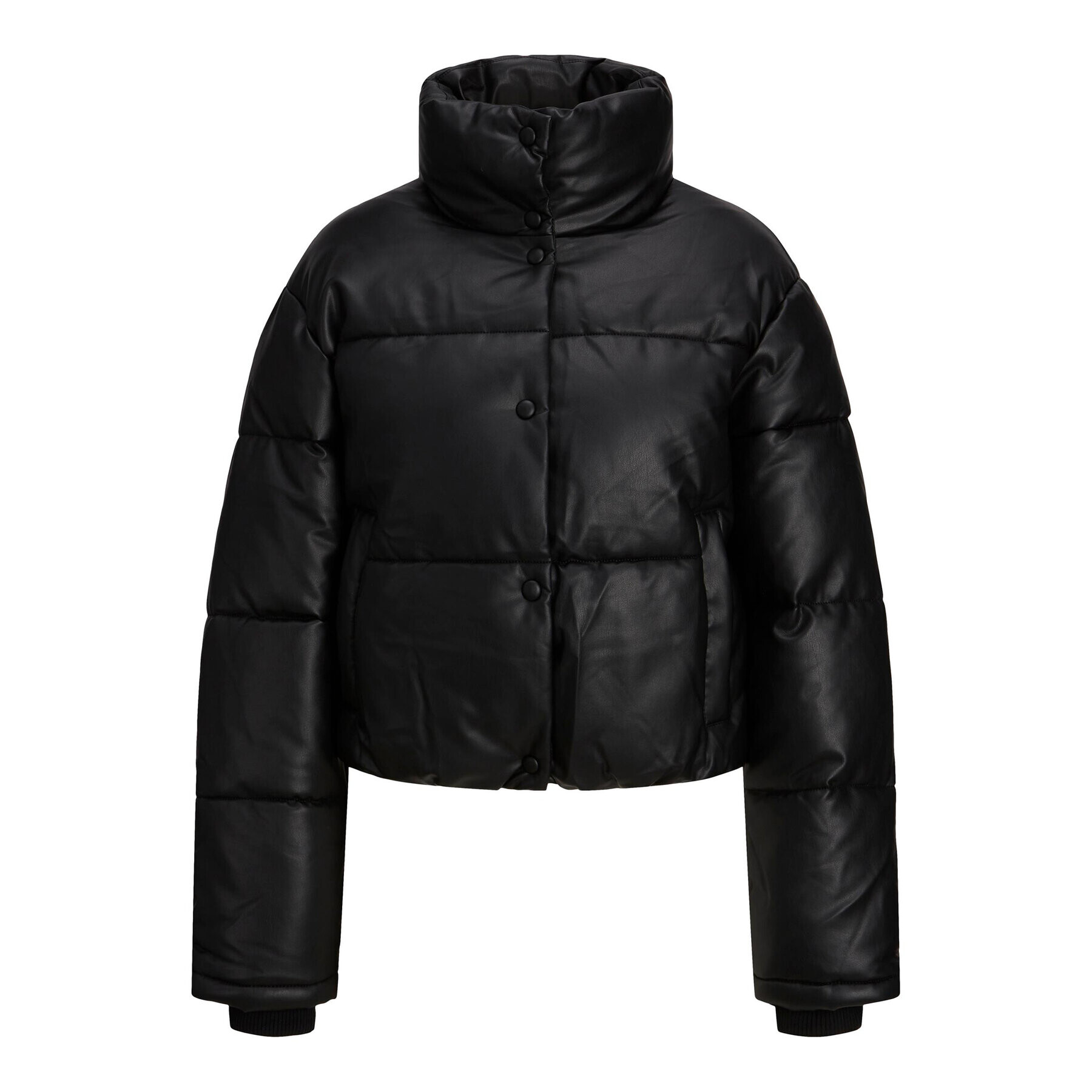 JJXX Пухено яке 12236383 Черен Regular Fit - Pepit.bg
