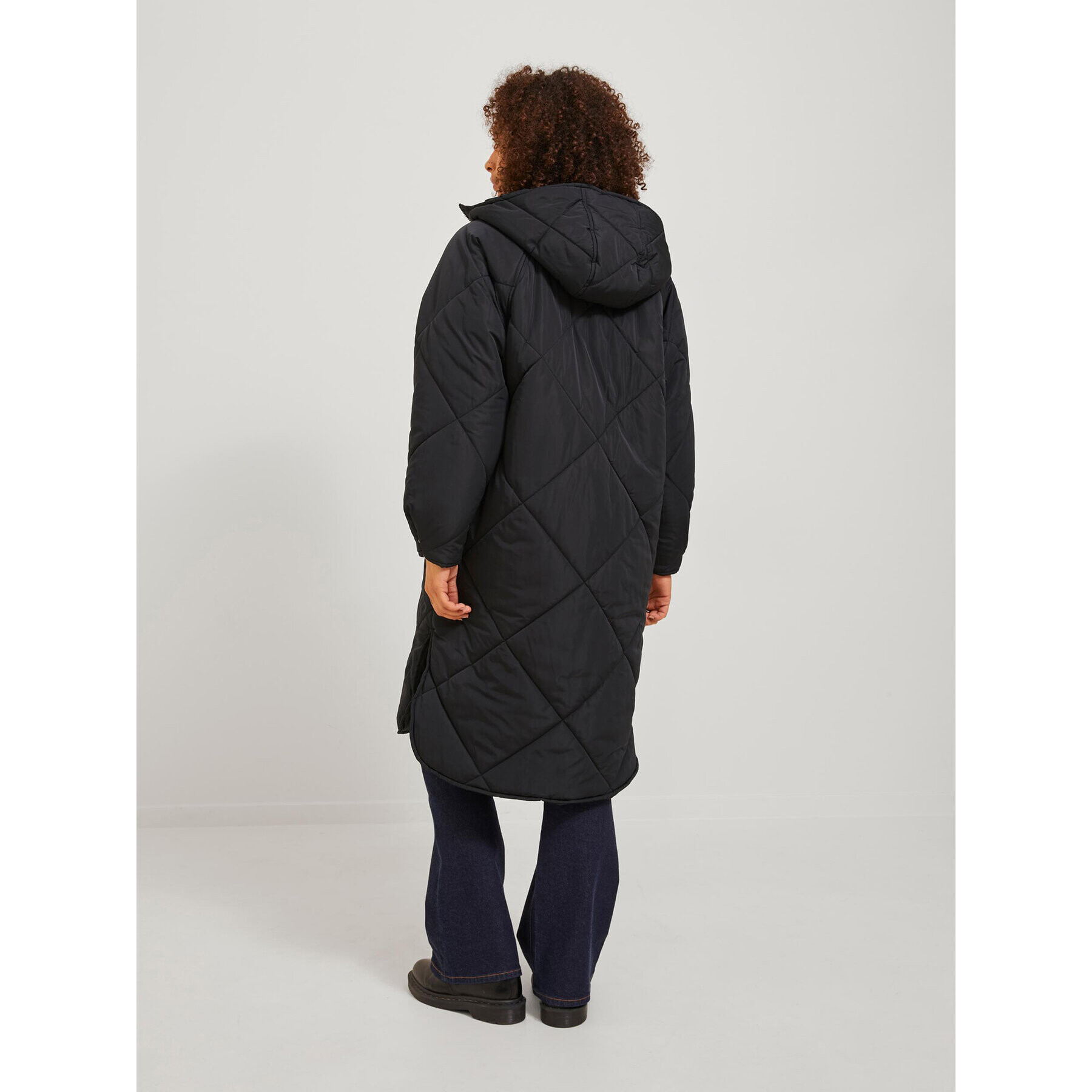 JJXX Пухено яке 12236451 Черен Regular Fit - Pepit.bg