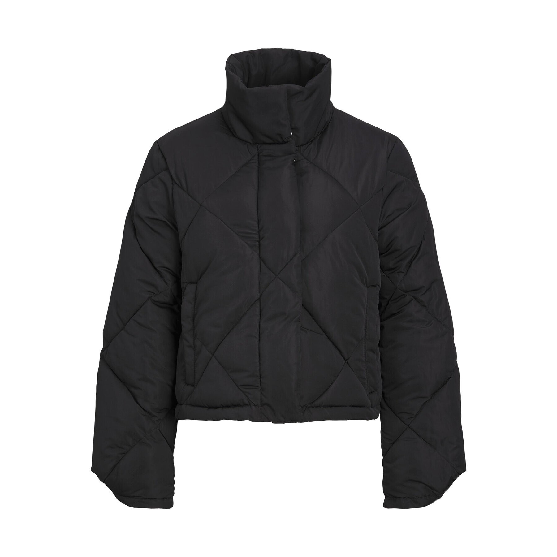 JJXX Пухено яке 12236457 Черен Regular Fit - Pepit.bg