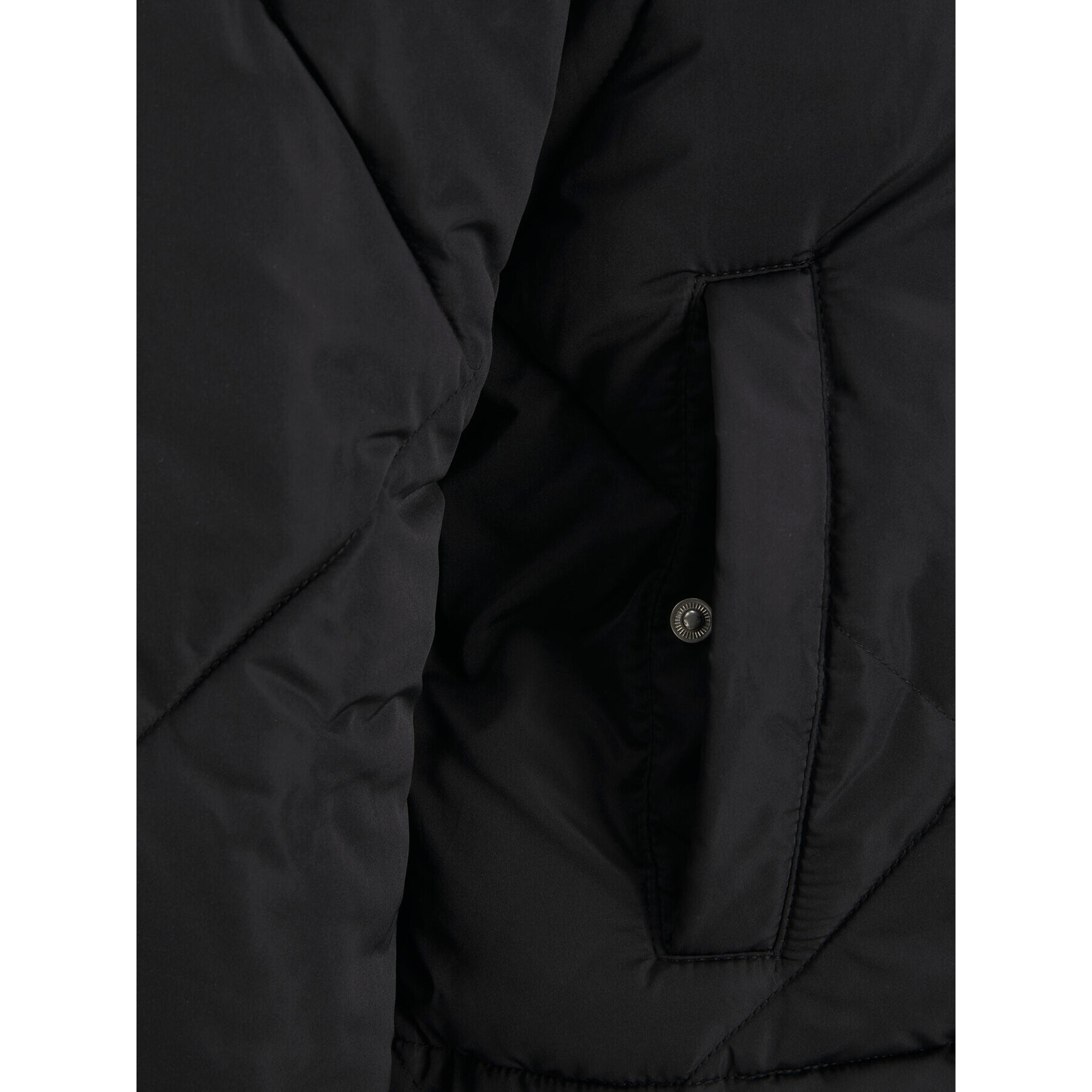 JJXX Пухено яке 12236457 Черен Regular Fit - Pepit.bg