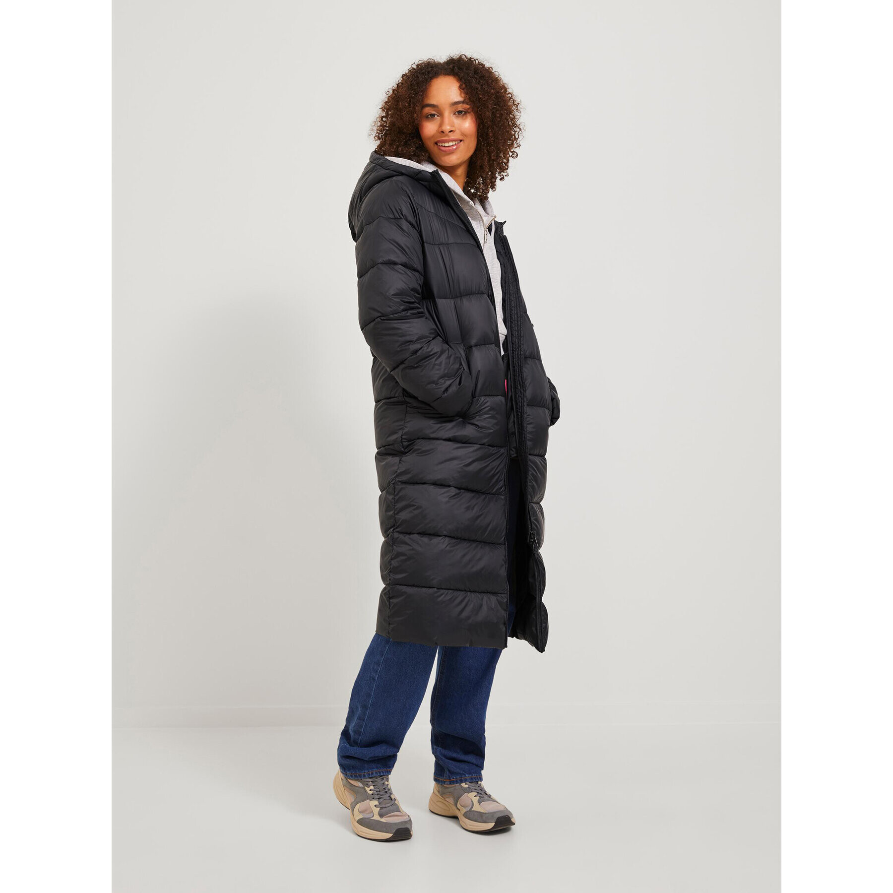 JJXX Пухено яке 12236524 Черен Regular Fit - Pepit.bg