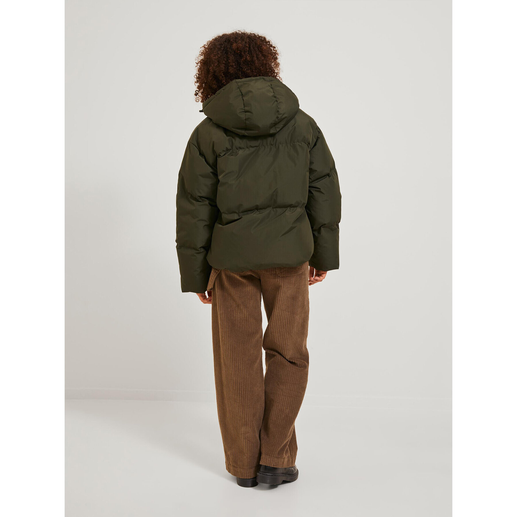 JJXX Пухено яке 12236528 Зелен Regular Fit - Pepit.bg