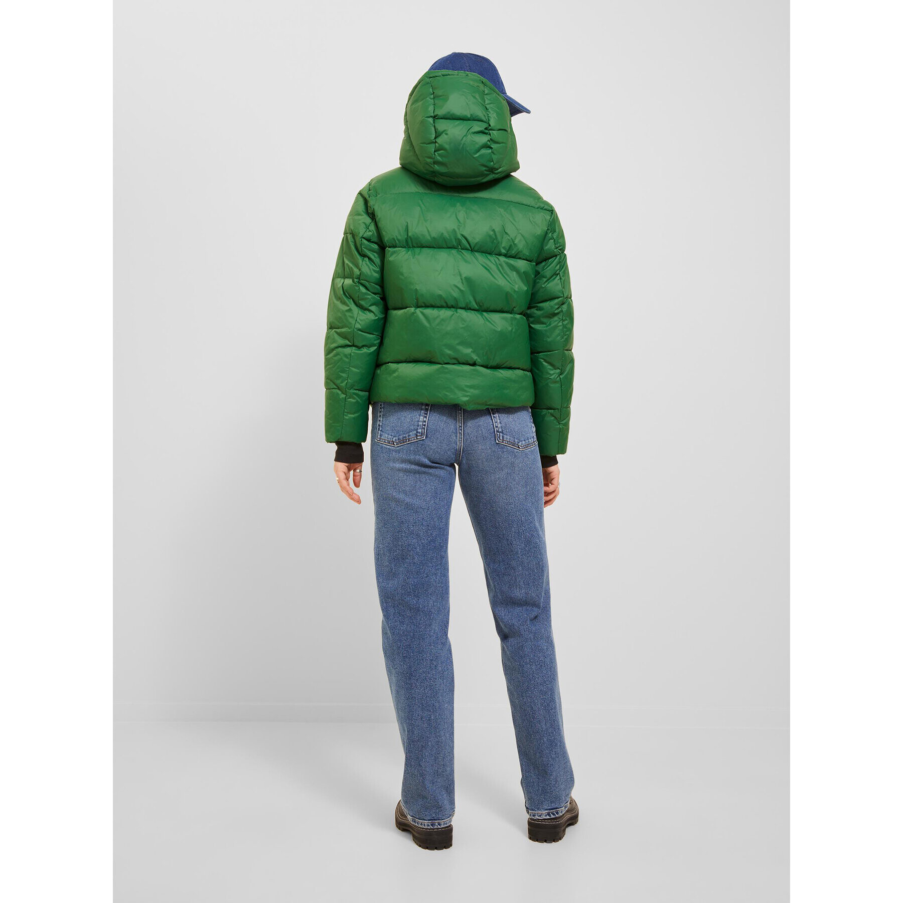 JJXX Пухено яке 12238268 Зелен Regular Fit - Pepit.bg