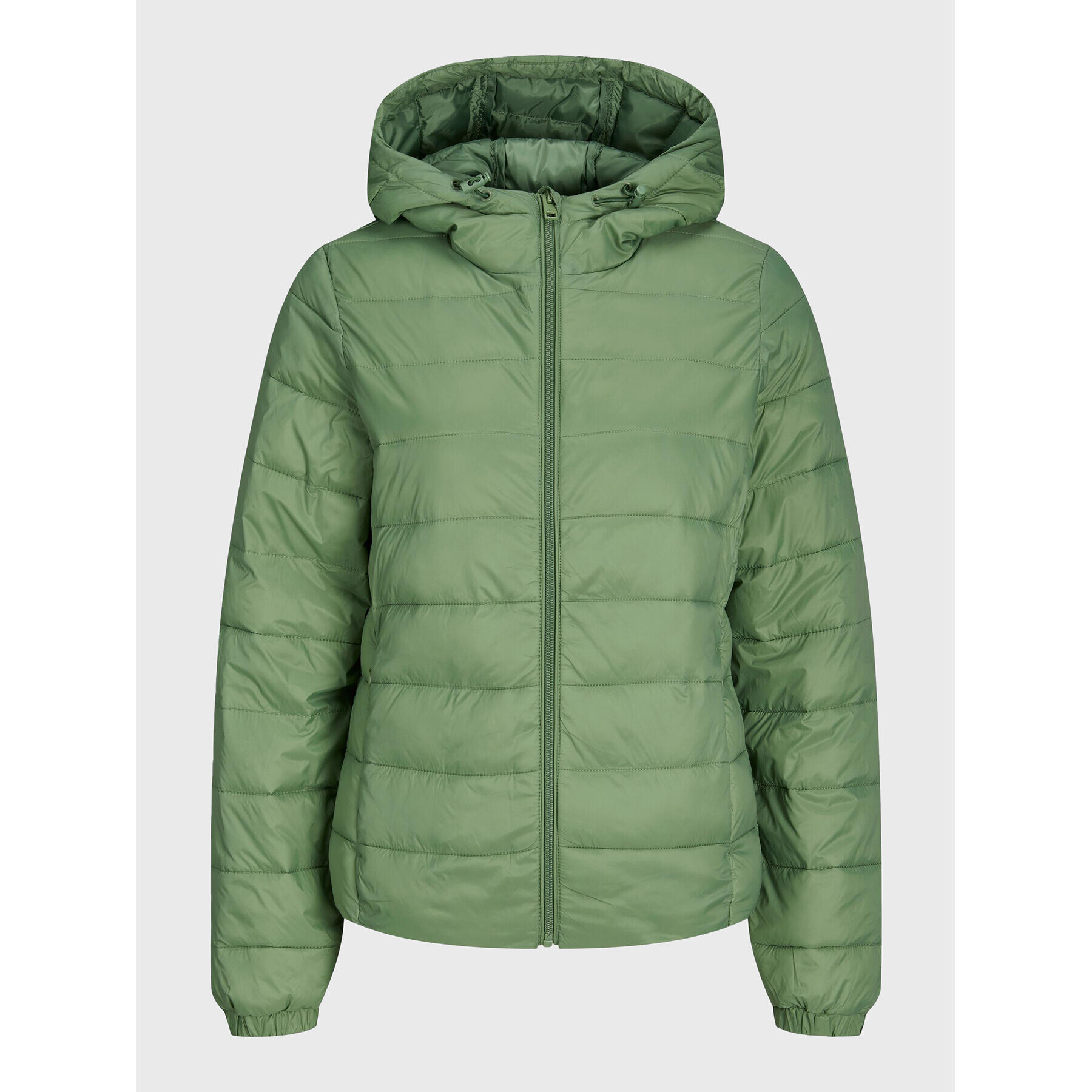JJXX Пухено яке Nora 12224669 Зелен Regular Fit - Pepit.bg