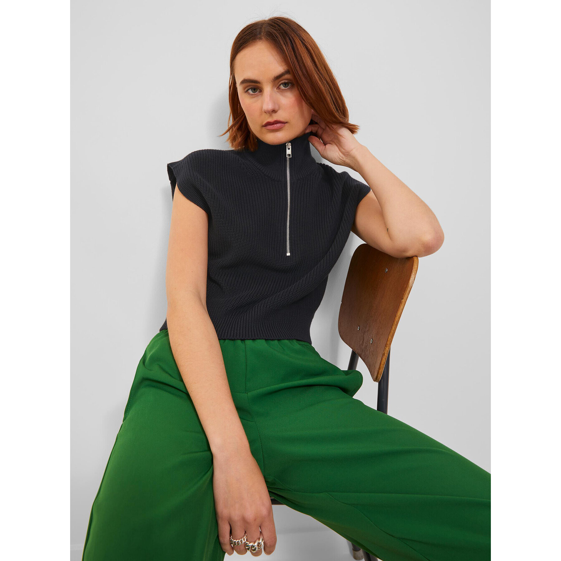 JJXX Пуловер 12224511 Черен Regular Fit - Pepit.bg
