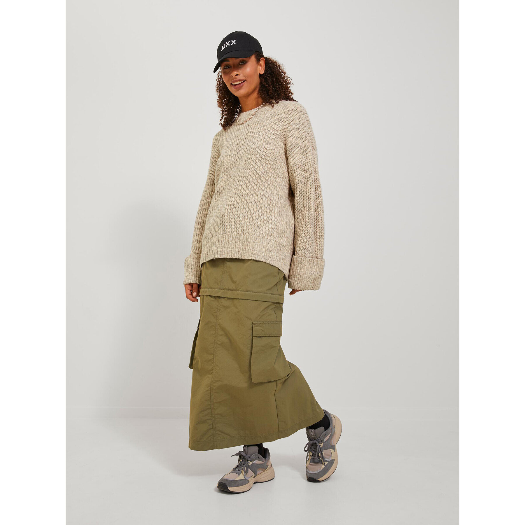 JJXX Пуловер 12245453 Бежов Relaxed Fit - Pepit.bg