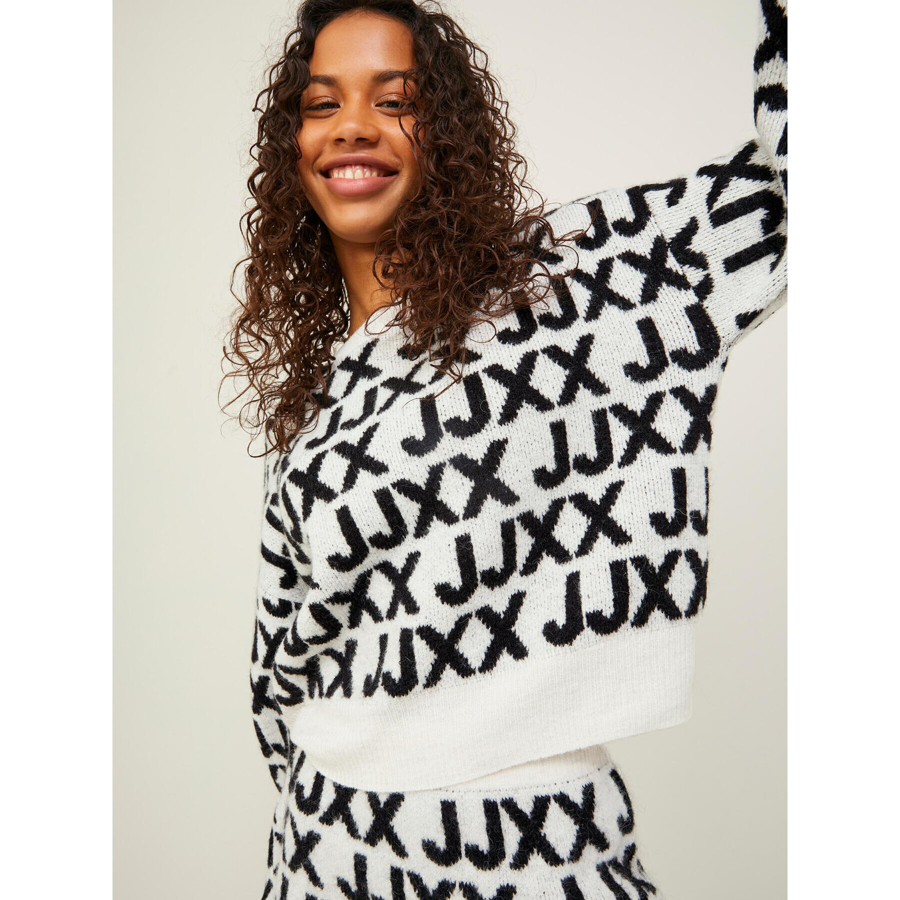 JJXX Пуловер Francesca 12216798 Бял Regular Fit - Pepit.bg