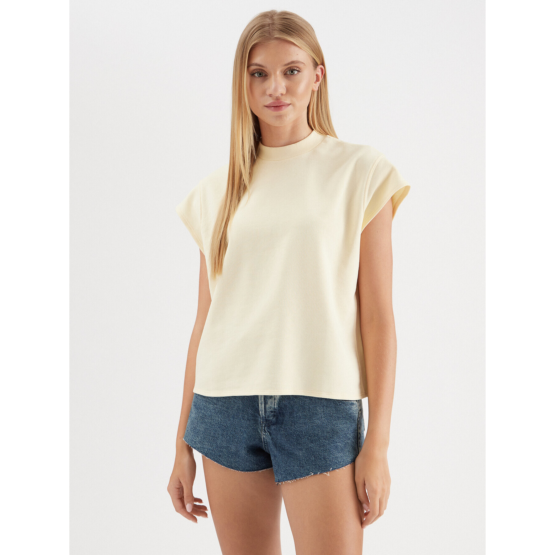 JJXX Суитшърт 12232939 Бял Loose Fit - Pepit.bg