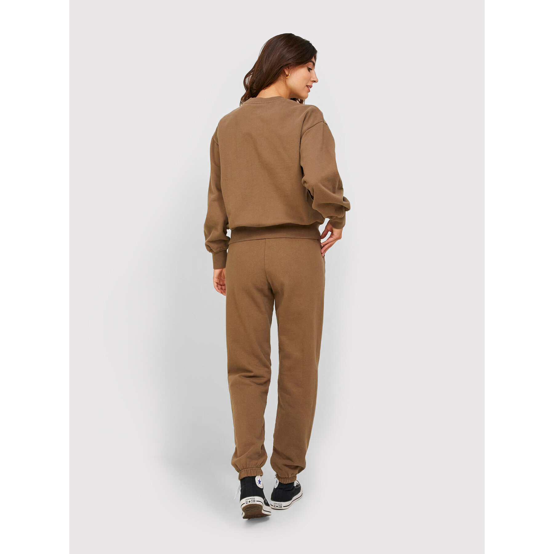 JJXX Суитшърт Beatrice 12200367 Кафяв Oversize - Pepit.bg