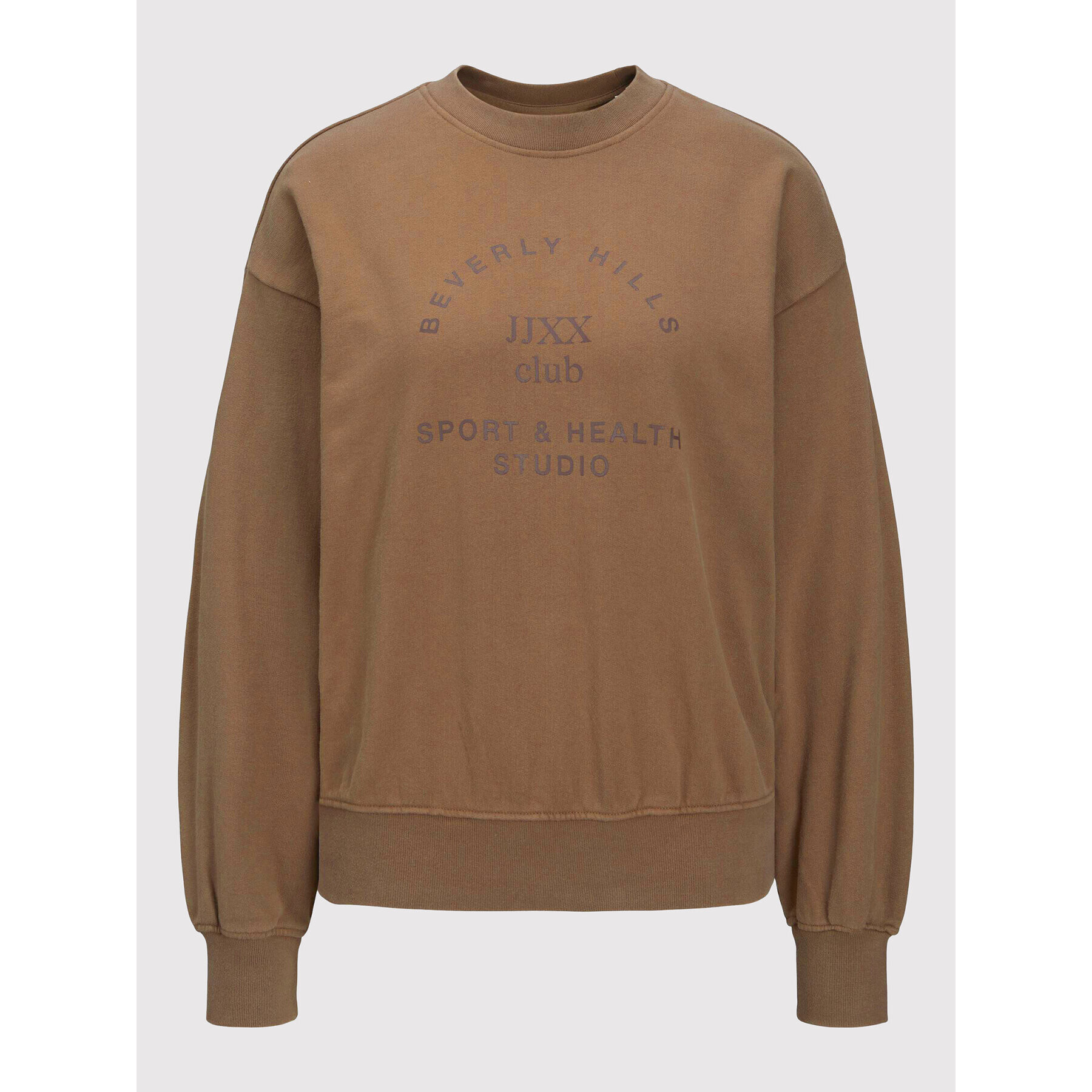 JJXX Суитшърт Beatrice 12200367 Кафяв Oversize - Pepit.bg
