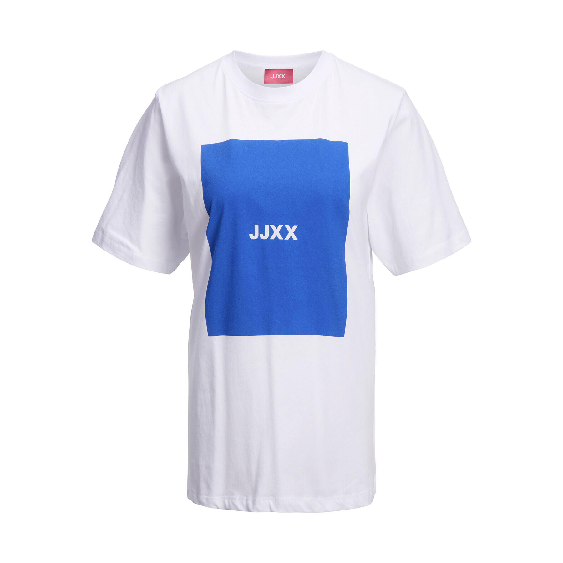 JJXX Тишърт 12204837 Бял Relaxed Fit - Pepit.bg
