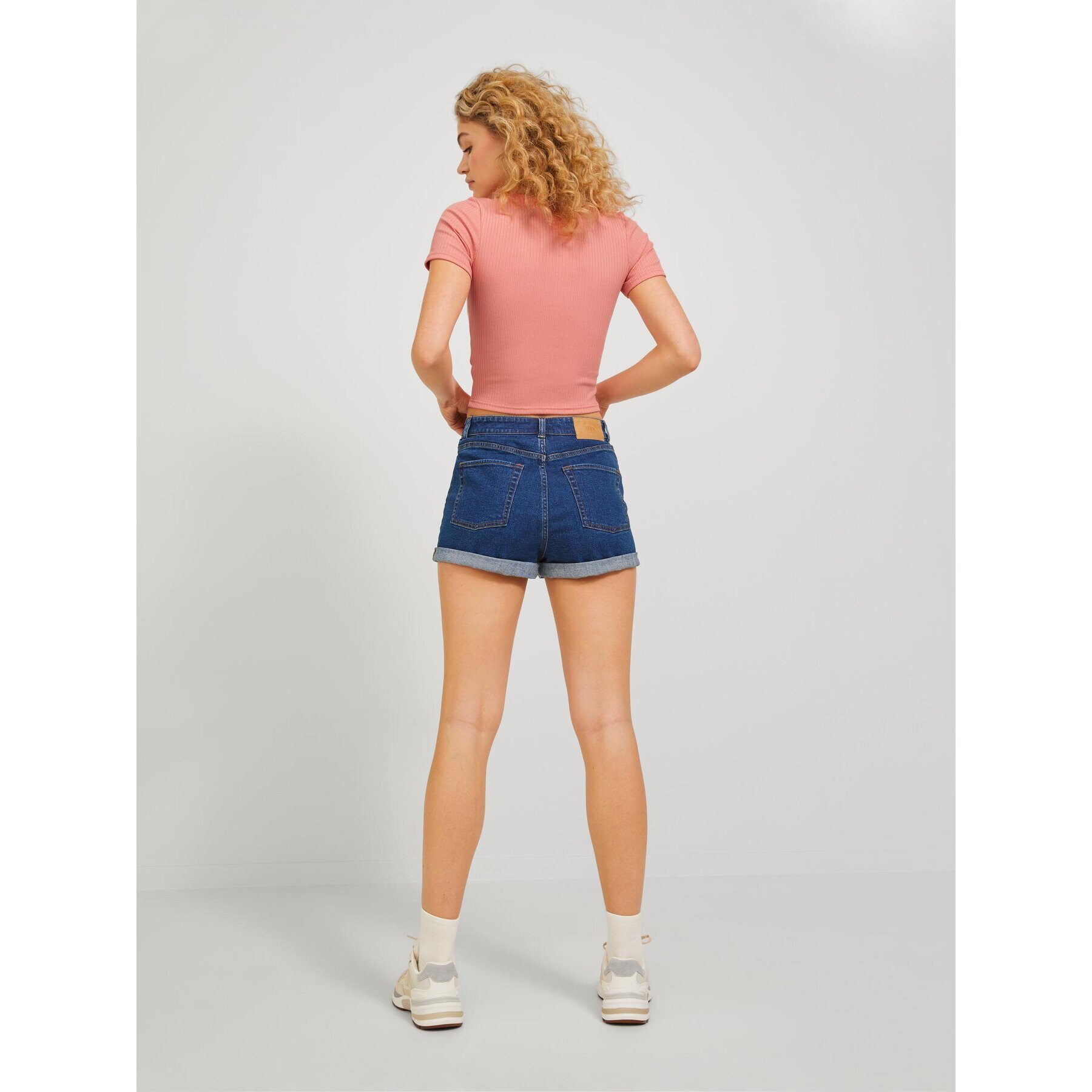 JJXX Тишърт 12225589 Розов Stretch Fit - Pepit.bg