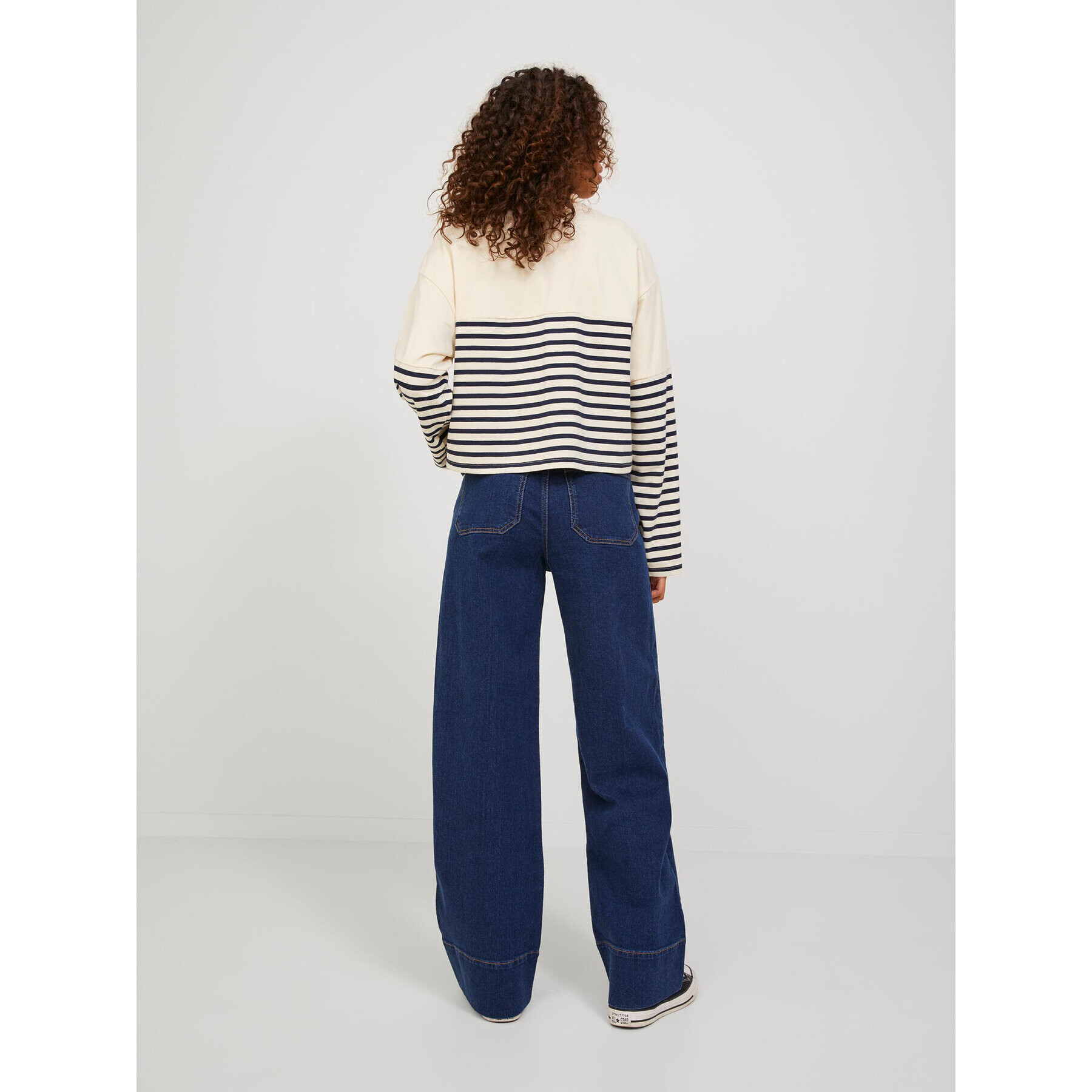 JJXX Тишърт 12227953 Бежов Loose Fit - Pepit.bg