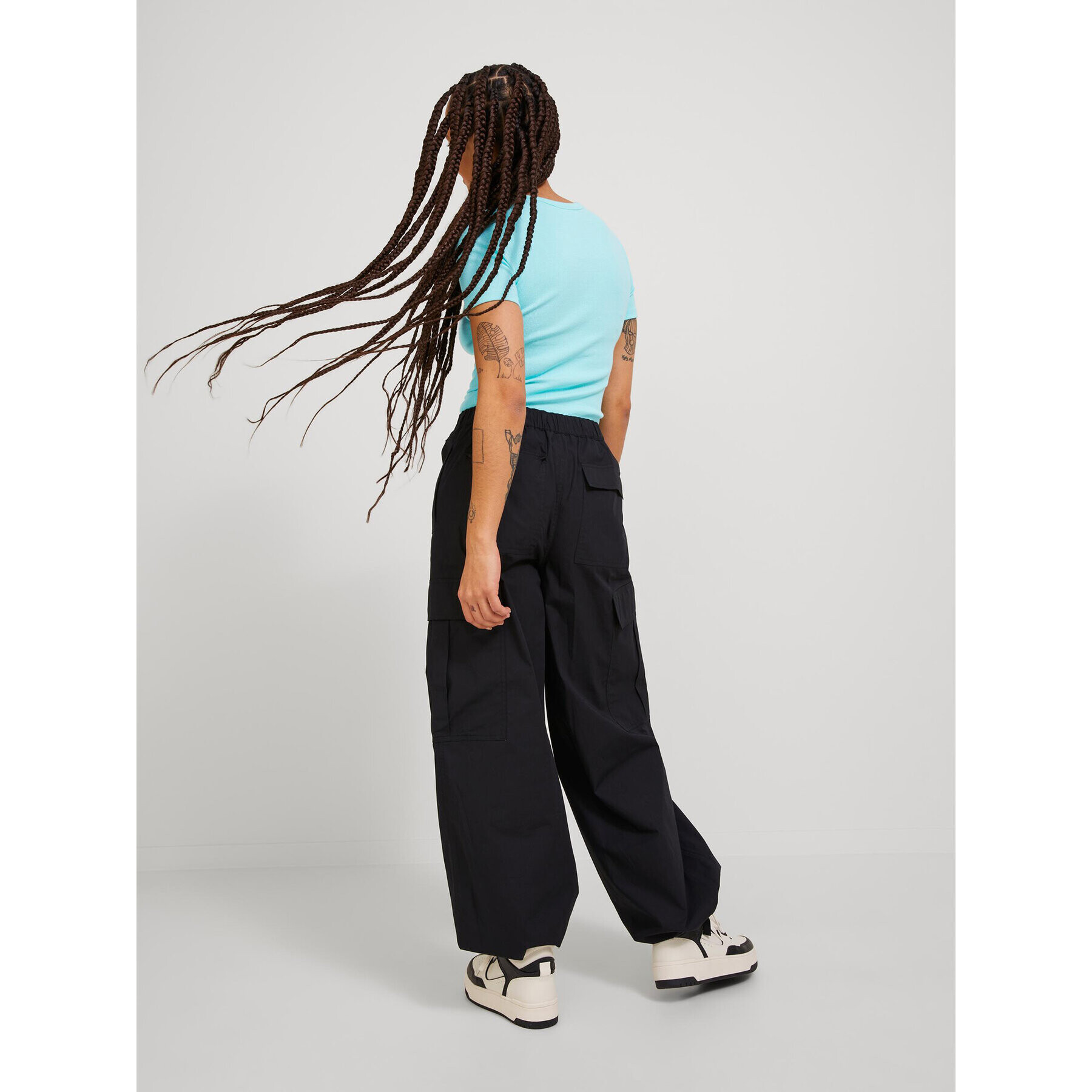 JJXX Тишърт 12231716 Син Stretch Fit - Pepit.bg