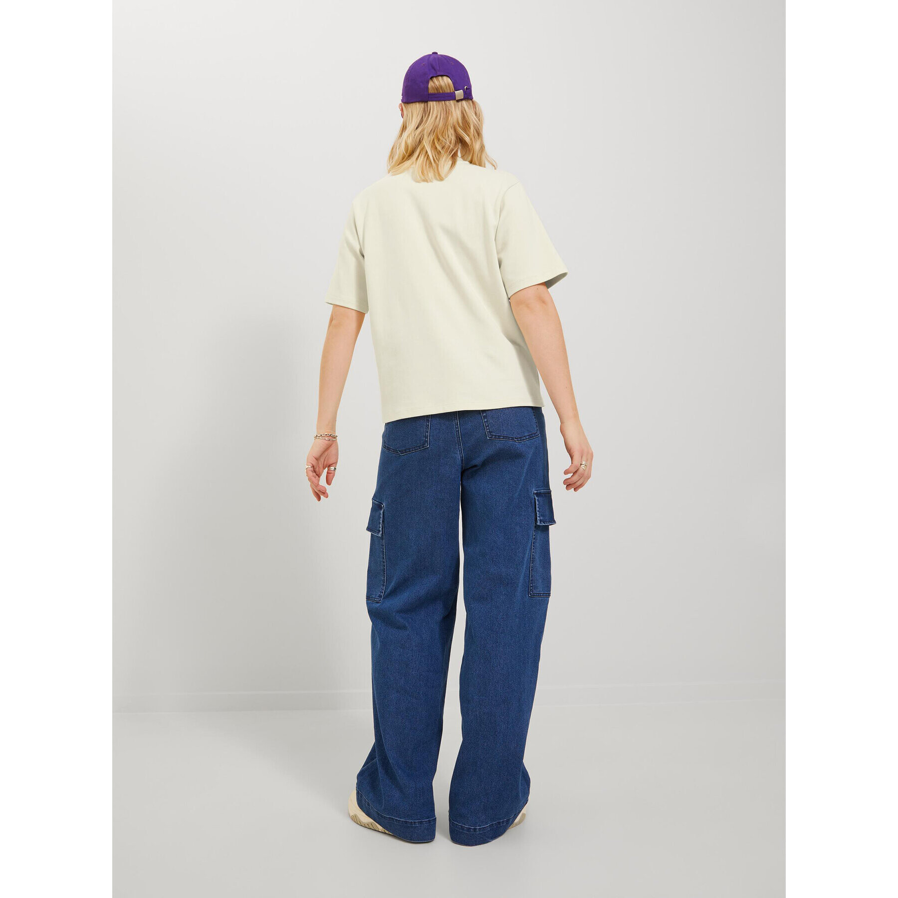 JJXX Тишърт 12241203 Екрю Loose Fit - Pepit.bg