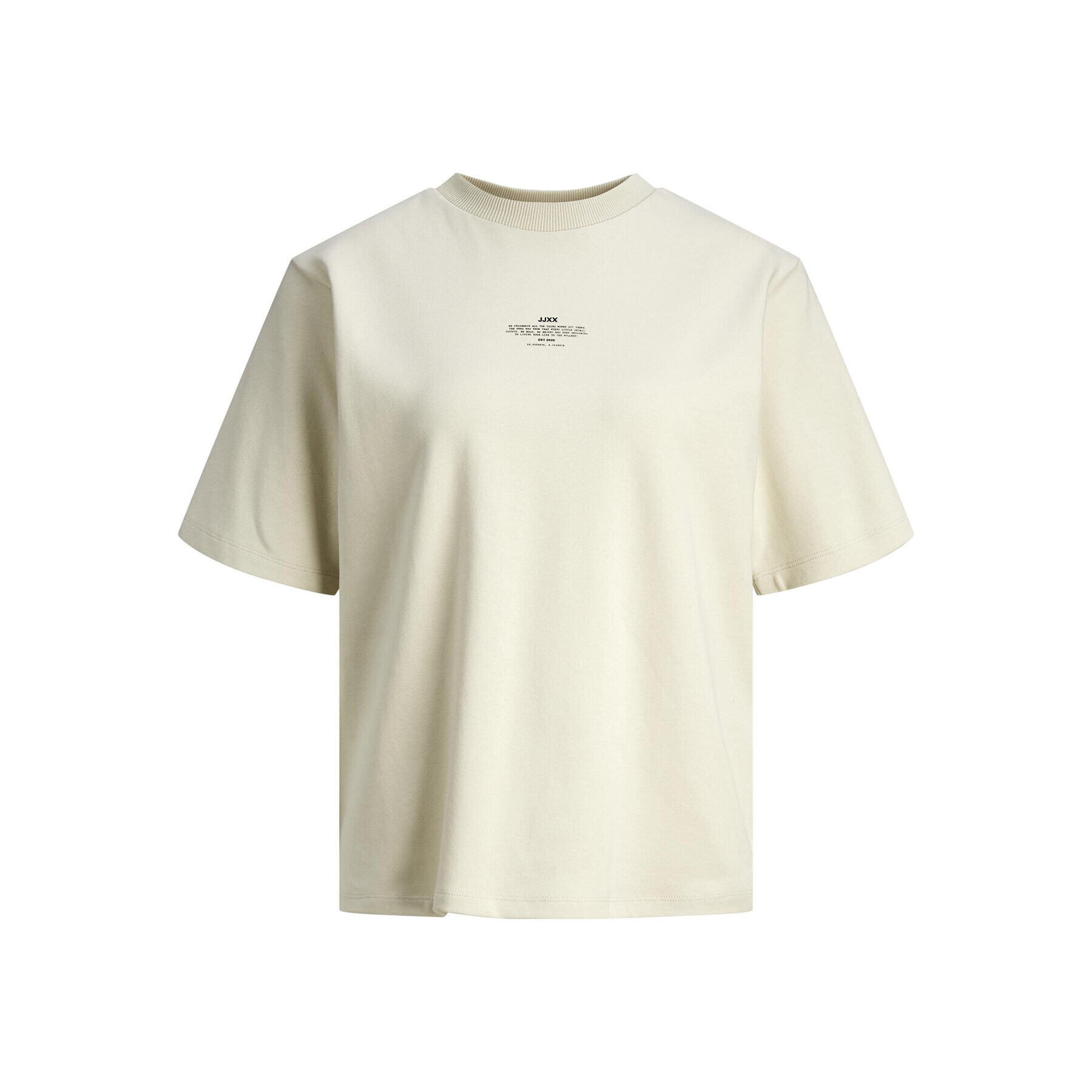 JJXX Тишърт 12241203 Екрю Loose Fit - Pepit.bg