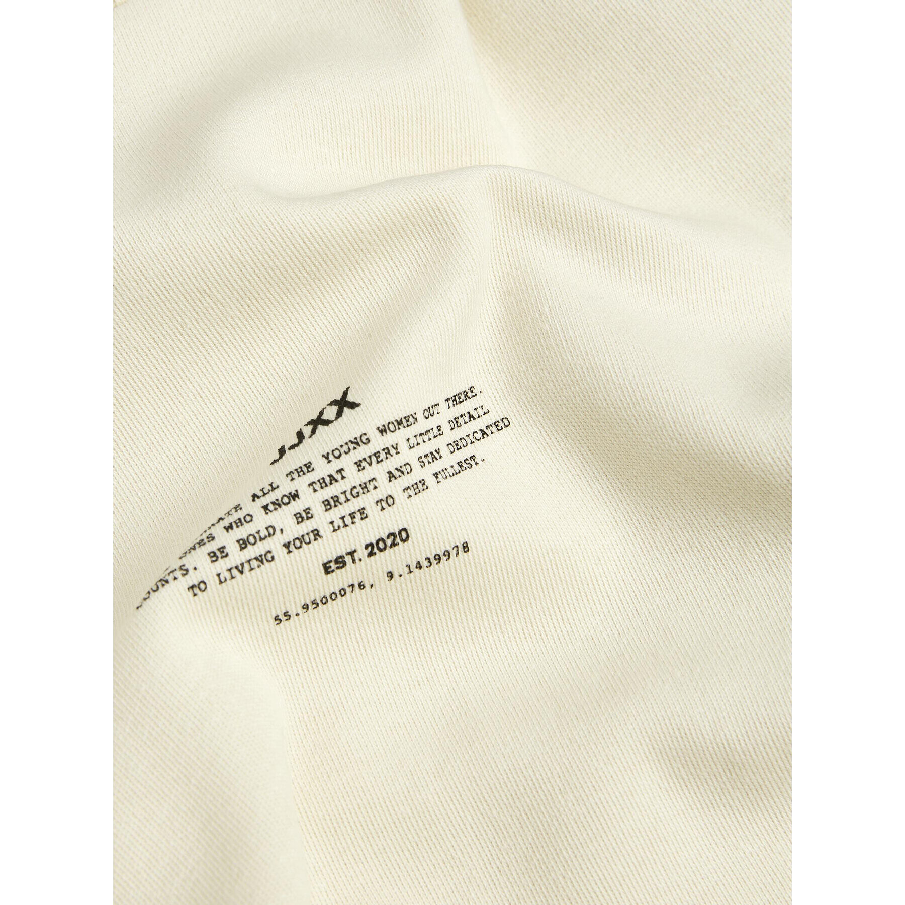 JJXX Тишърт 12241203 Екрю Loose Fit - Pepit.bg