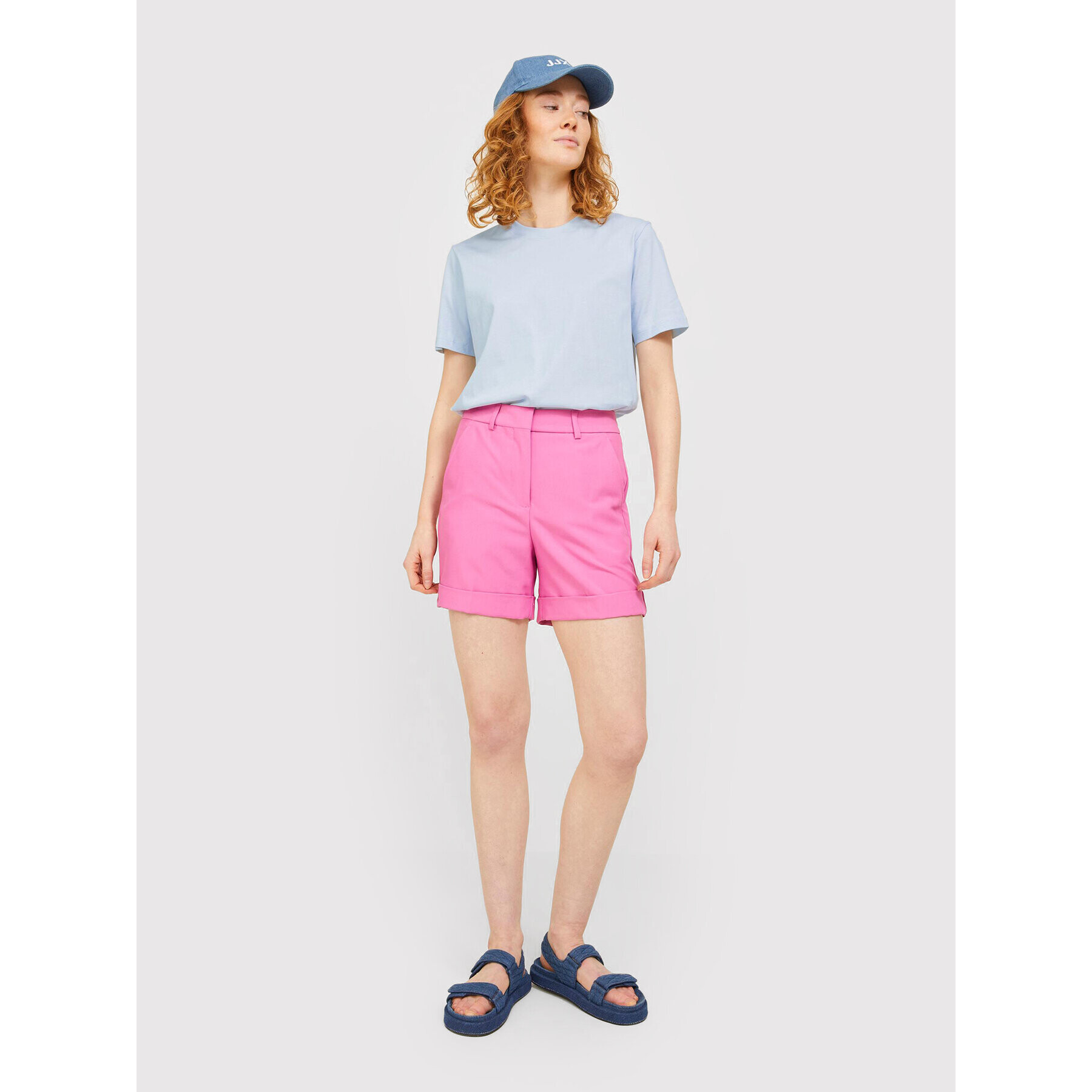 JJXX Тишърт Anna 12200182 Син Regular Fit - Pepit.bg